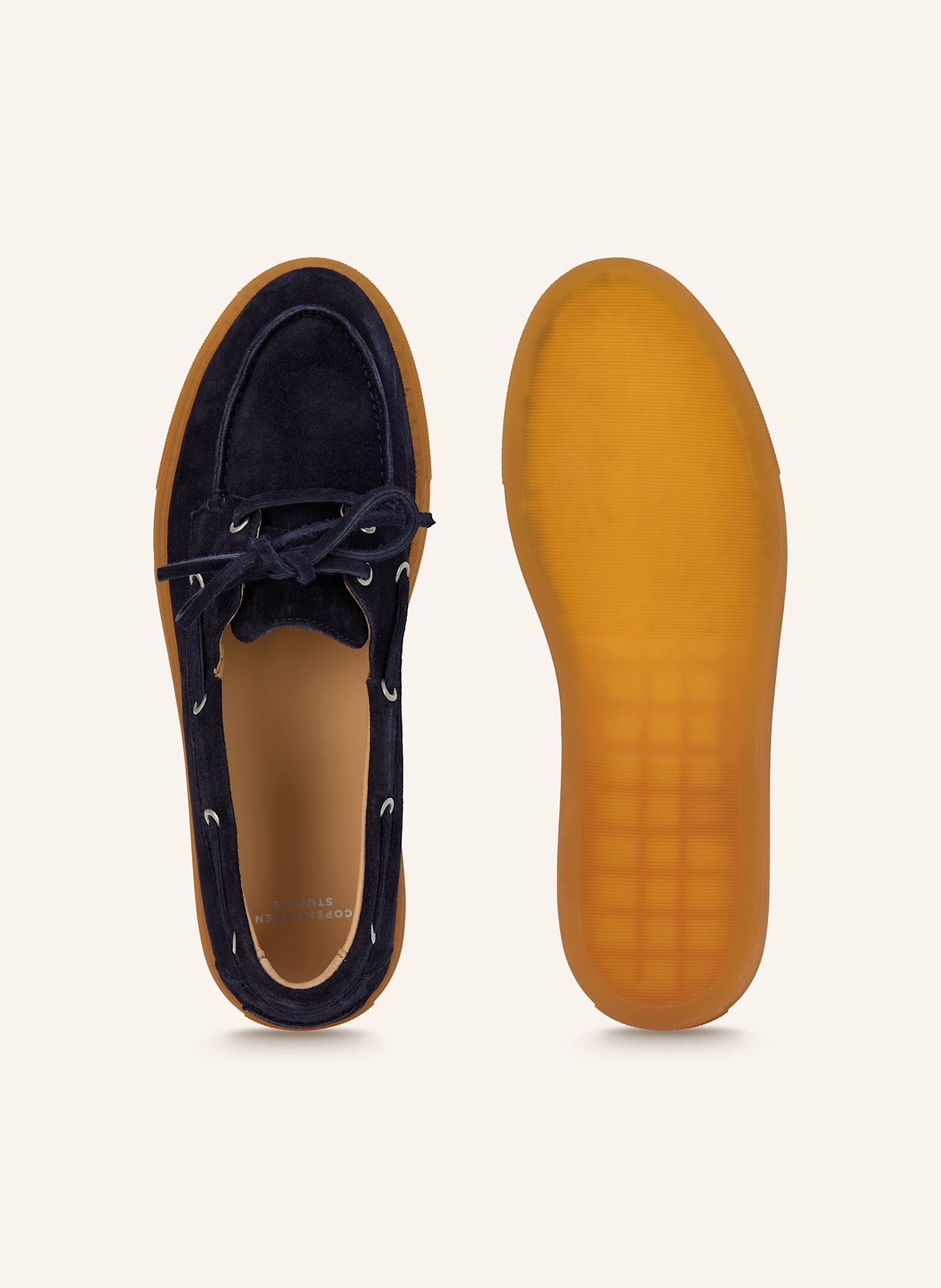 COPENHAGEN STUDIOS Chaussures bateau CPH160: BLEU FONCÉ