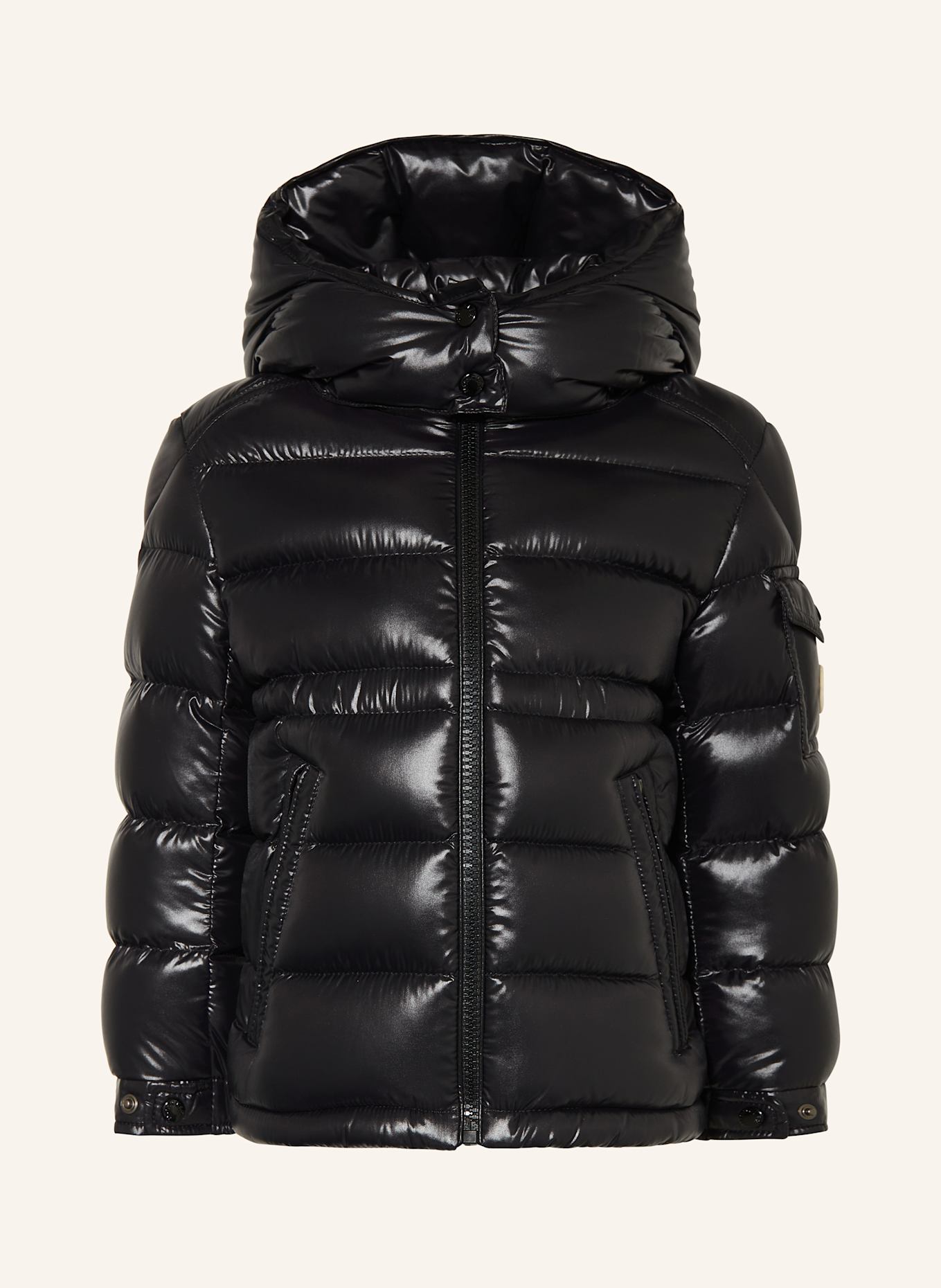 MONCLER enfant Down jacket MAIRE with removable hood: BLACK