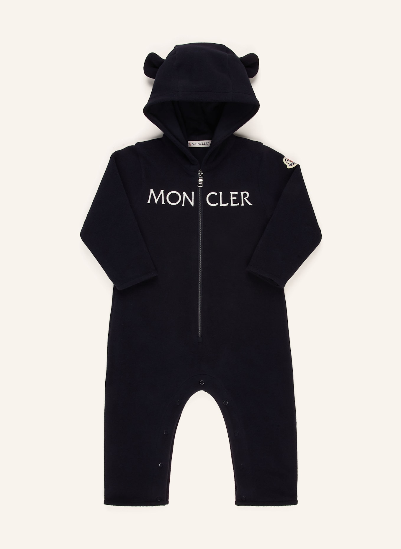 MONCLER enfant Fleece-Overall: DUNKELBLAU