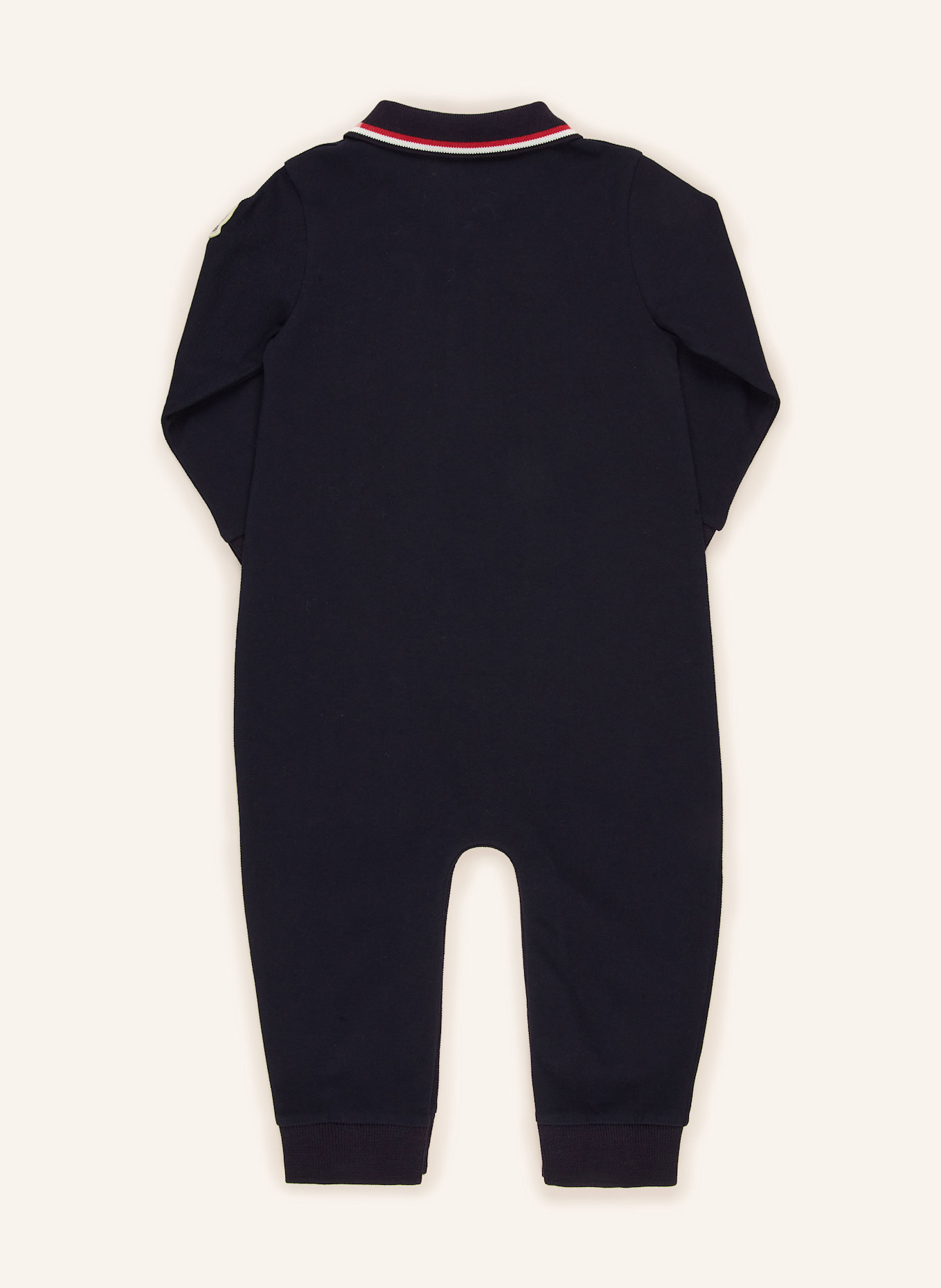 MONCLER enfant Piqué-Strampler: DUNKELBLAU