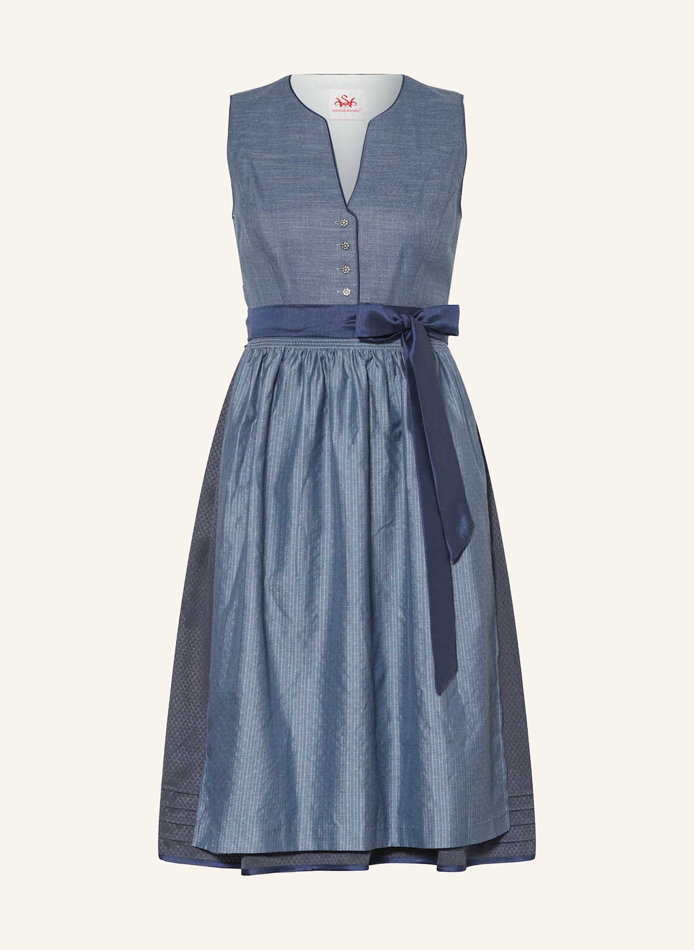 Spieth & Wensky Dirndl GANESA: BLAU / DUNKELBLAU