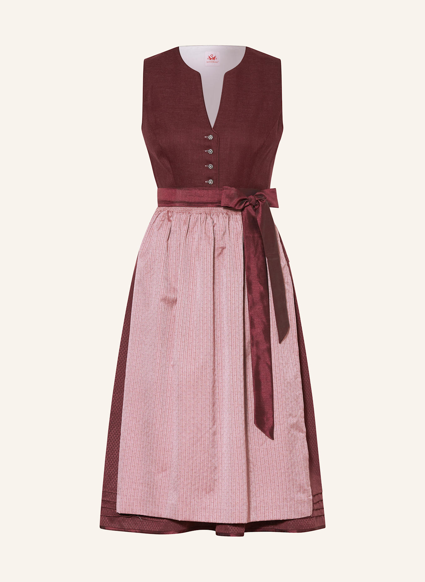 Spieth & Wensky Dirndl GANESA: DUNKELROT