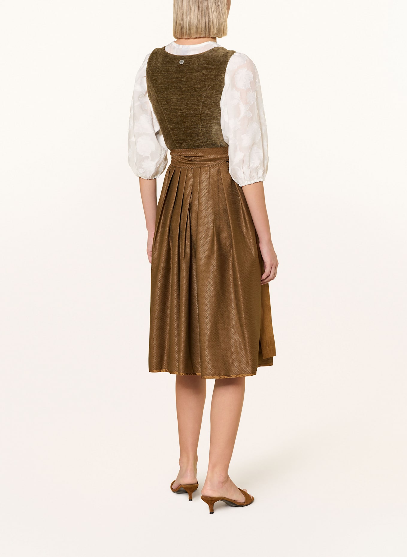 Spieth & Wensky Dirndl GARAT: MARRON/ OLIVE