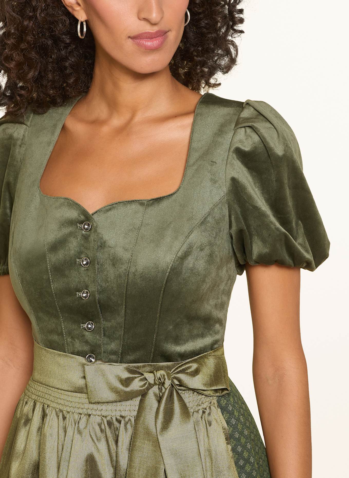 Spieth & Wensky Dirndl GÖTTIN: DUNKELGRÜN