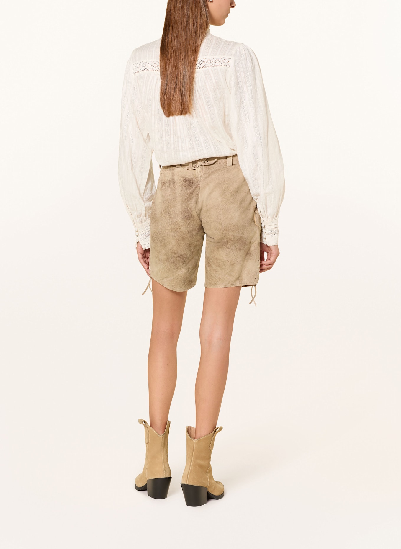 Spieth & Wensky Trachten-Lederhose GERTA: BEIGE