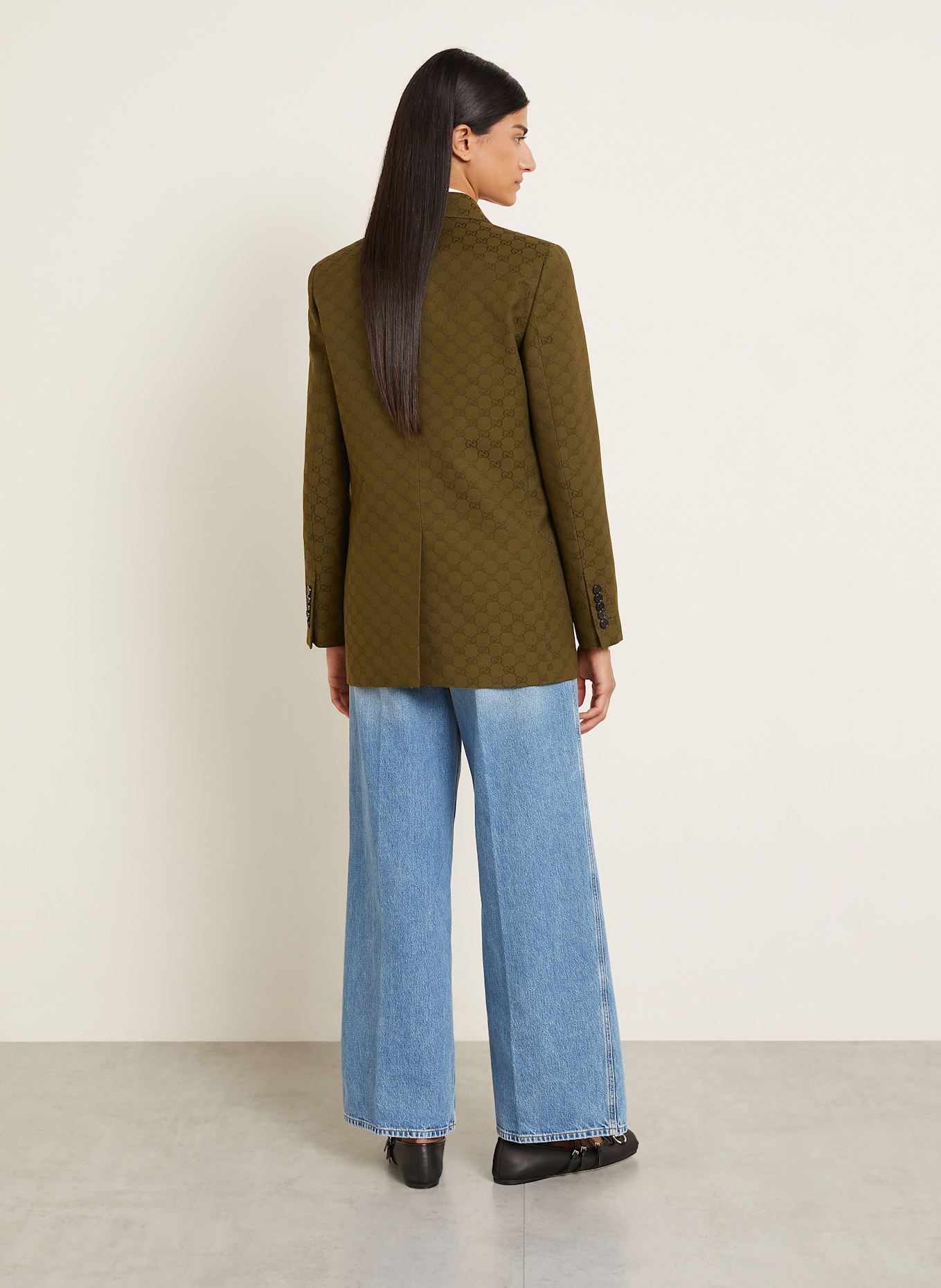 GUCCI Wide Leg Jeans: 4009 light blue