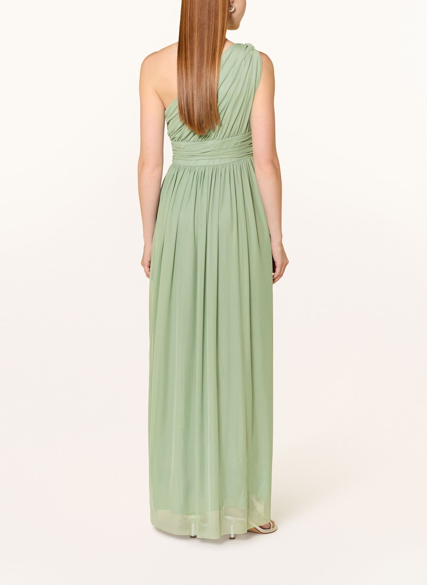 SWING Abendkleid aus Mesh: HELLGRÜN