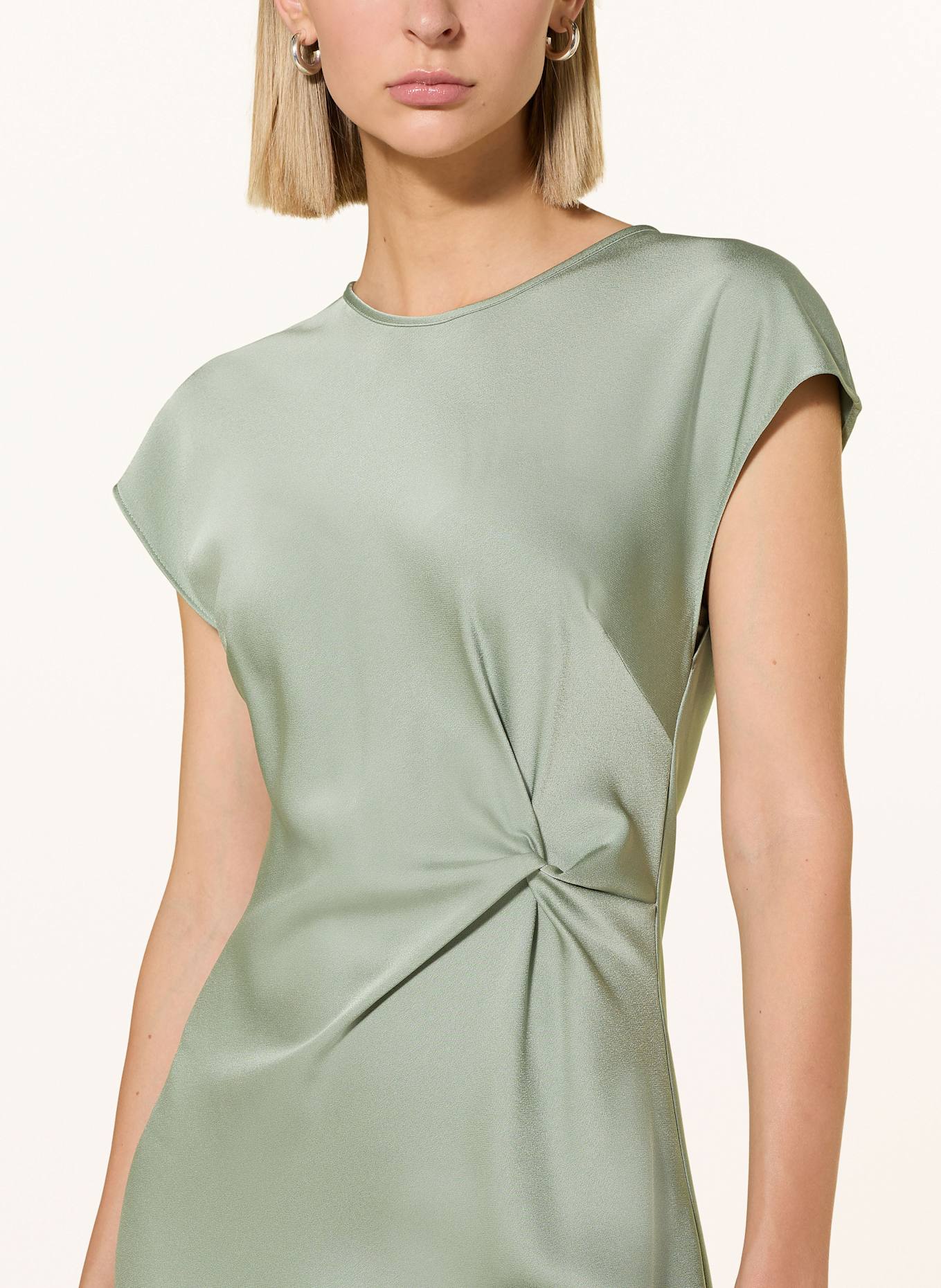 SWING robe de cocktail: VERT CLAIR