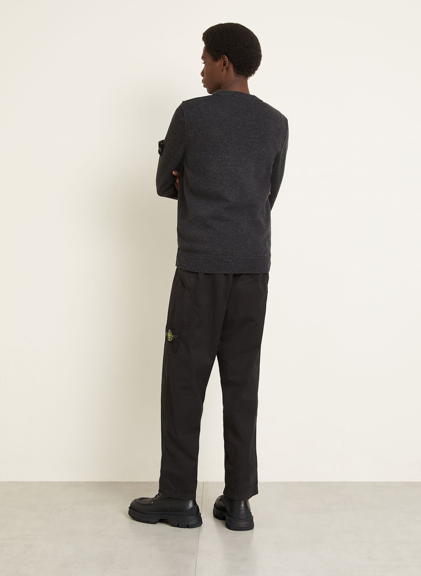 STONE ISLAND Pullover: DUNKELGRAU