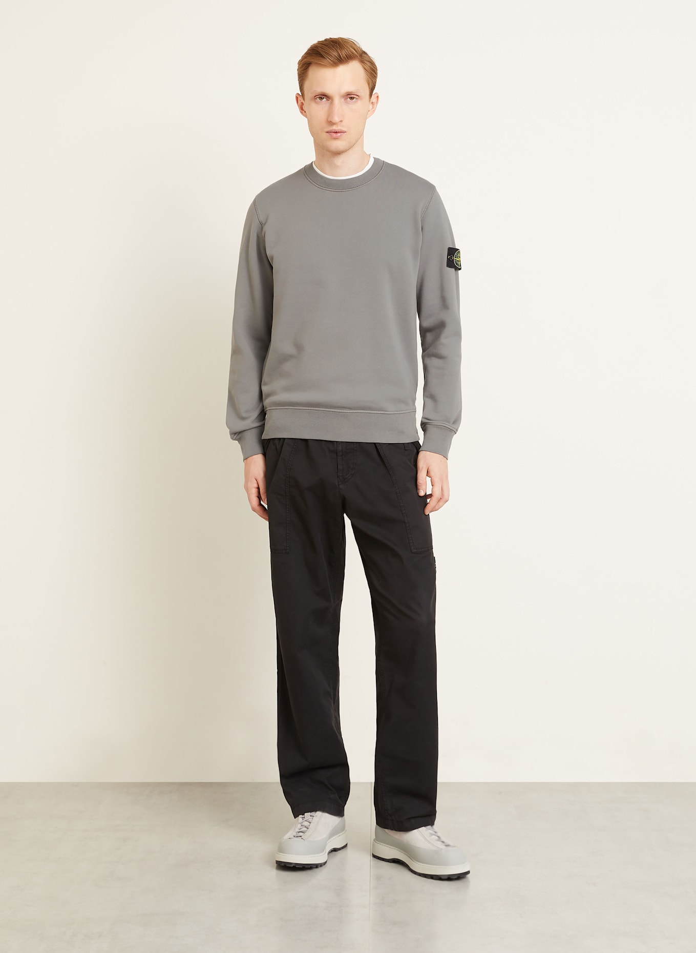 STONE ISLAND Sweatshirt: GRAU