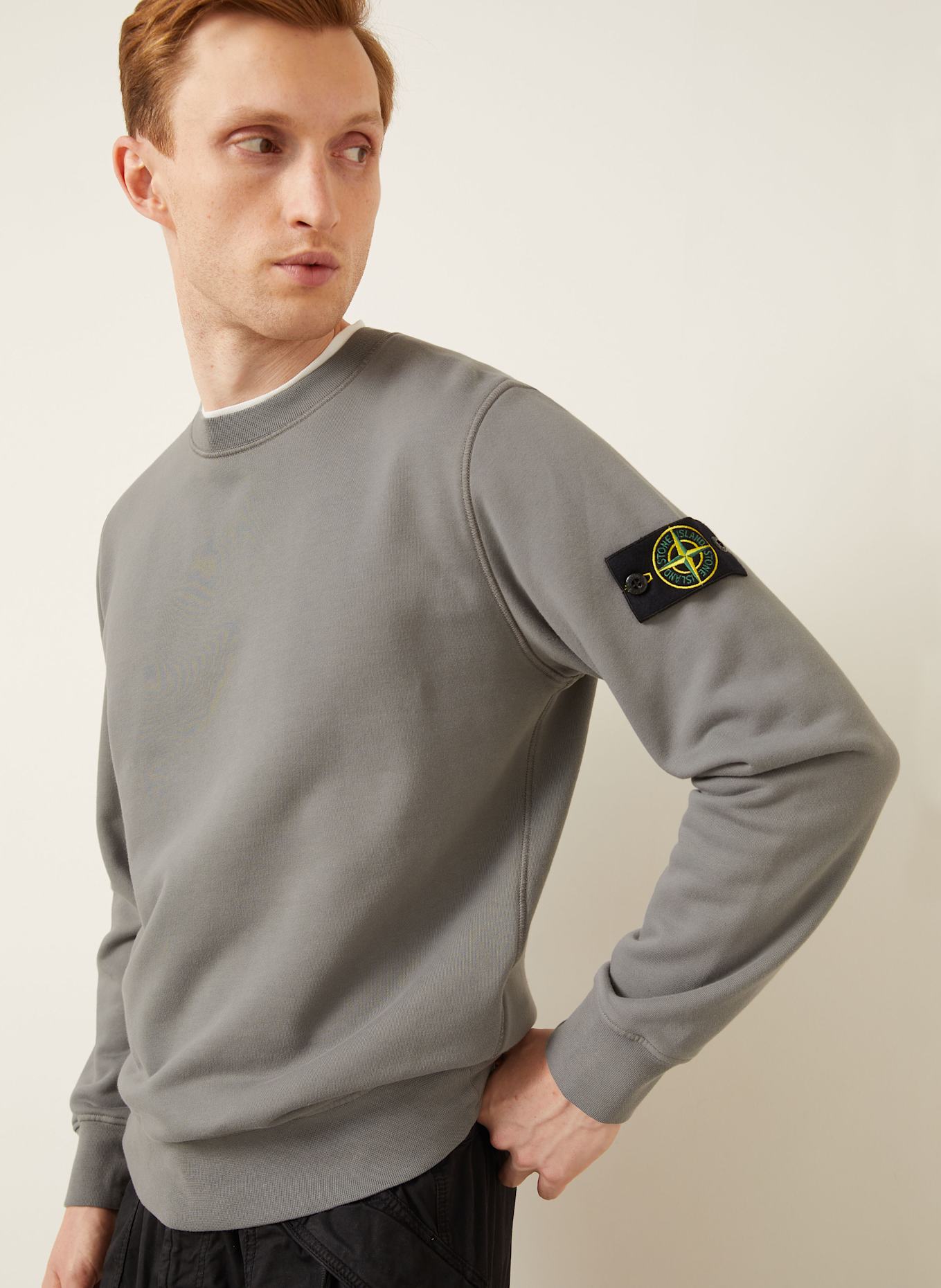 STONE ISLAND Sweatshirt: GRAU