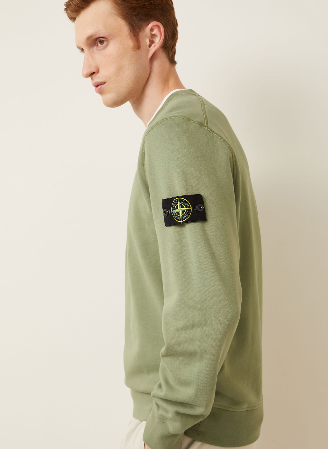 STONE ISLAND Sweatshirt: HELLGRÜN
