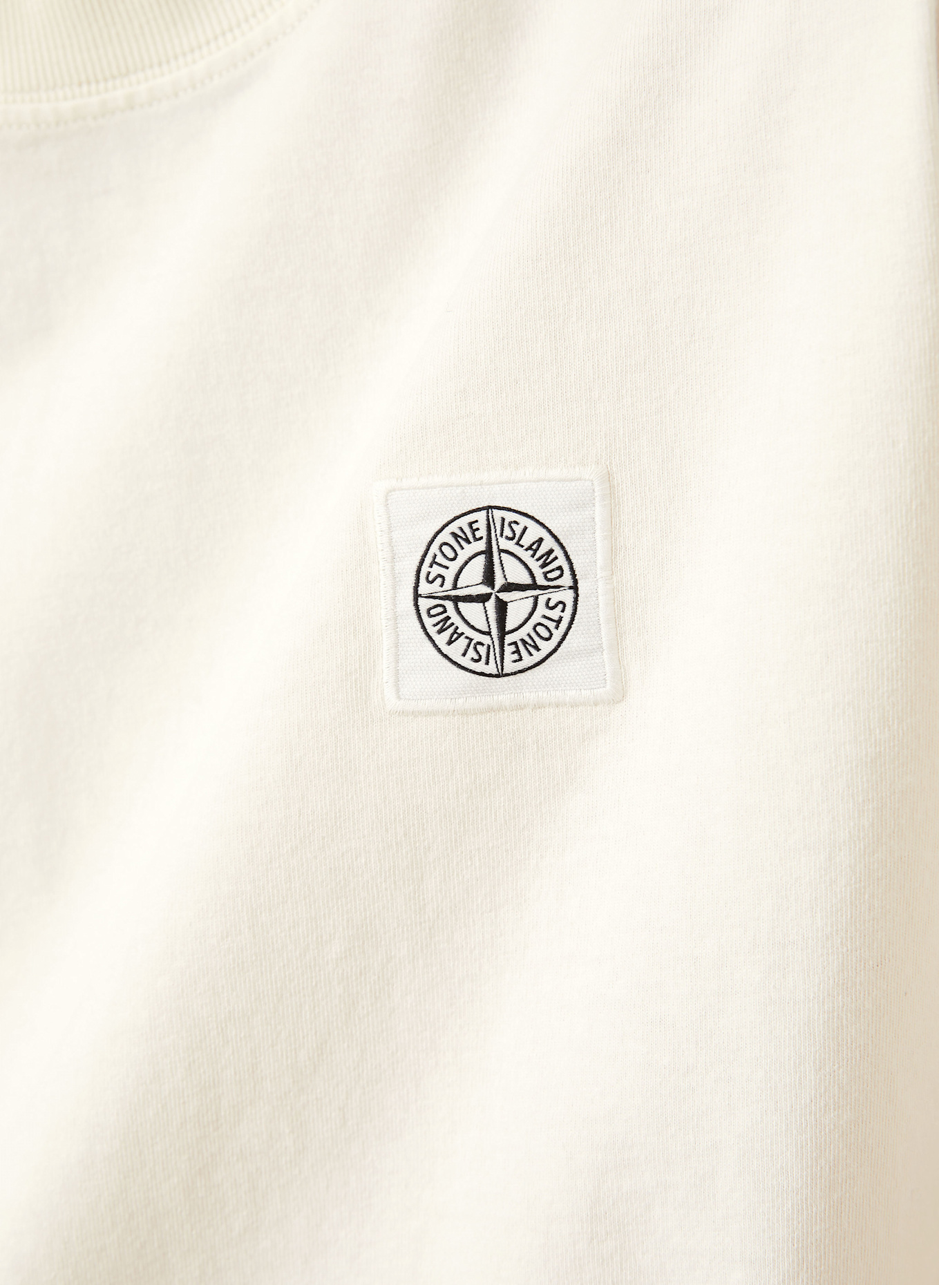 STONE ISLAND T-Shirt: ECRU