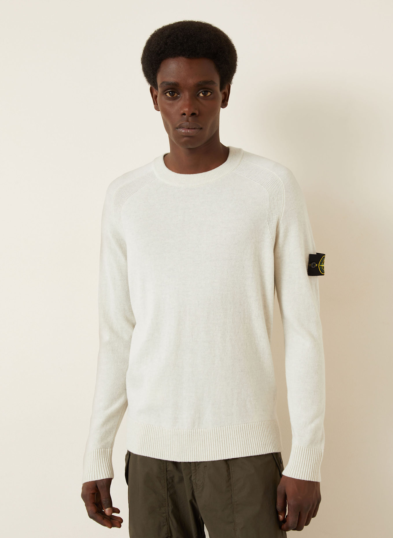 STONE ISLAND Sweater: WHITE