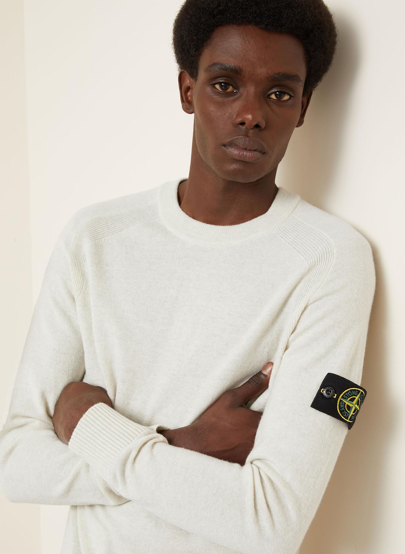STONE ISLAND Sweater: WHITE