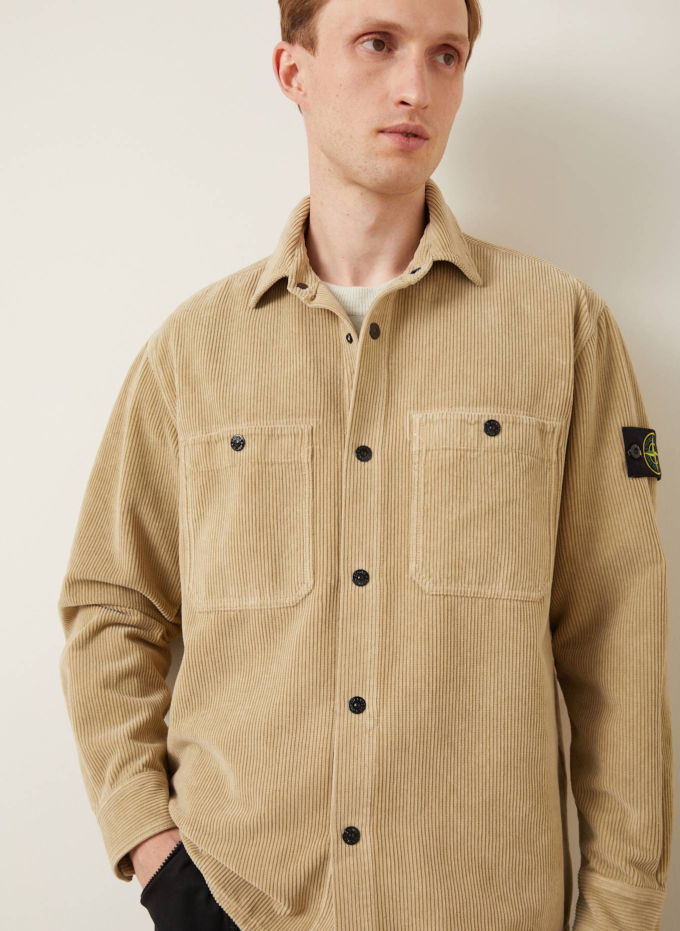 STONE ISLAND Cord-Overjacket: BEIGE