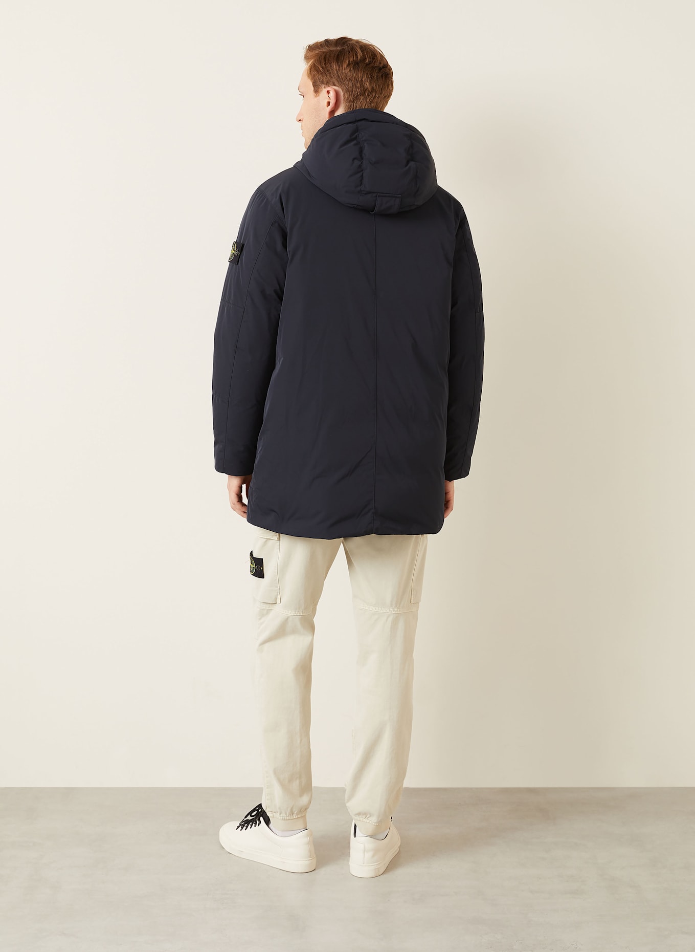 STONE ISLAND Daunenparka: DUNKELBLAU