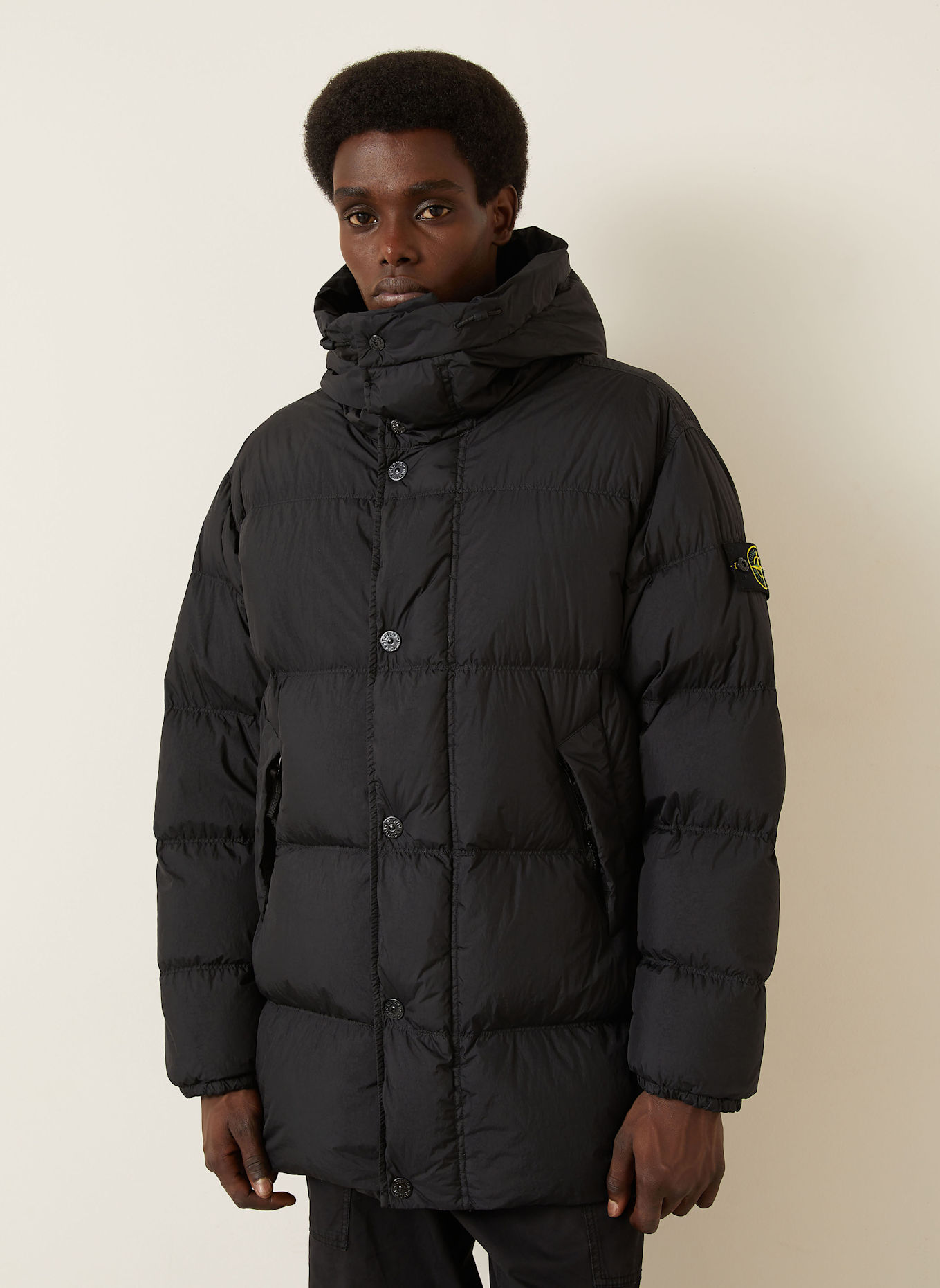 STONE ISLAND Daunenjacke: SCHWARZ