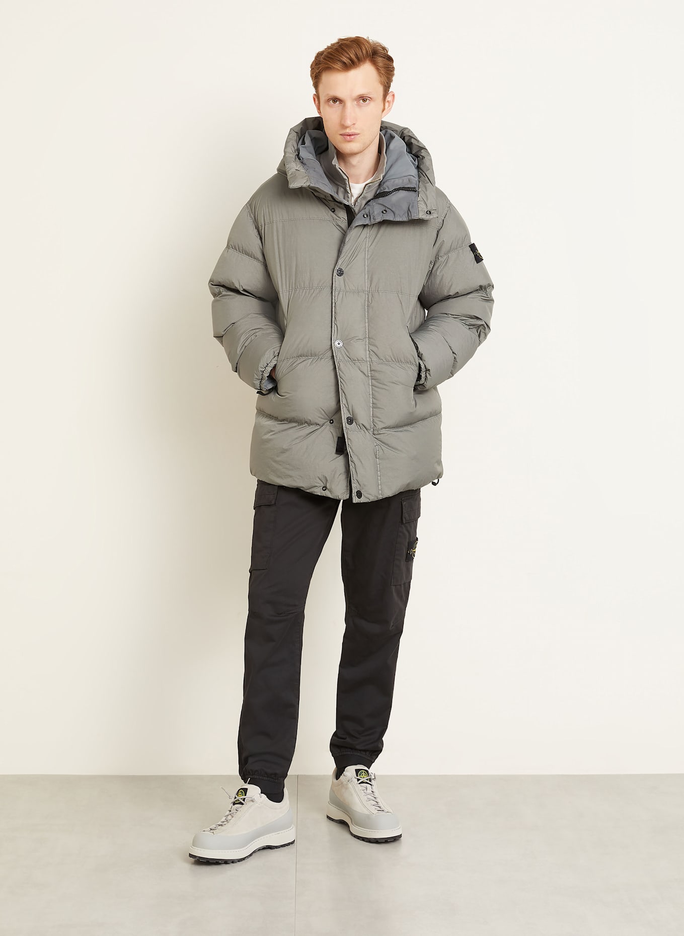 STONE ISLAND Daunenjacke: GRAU