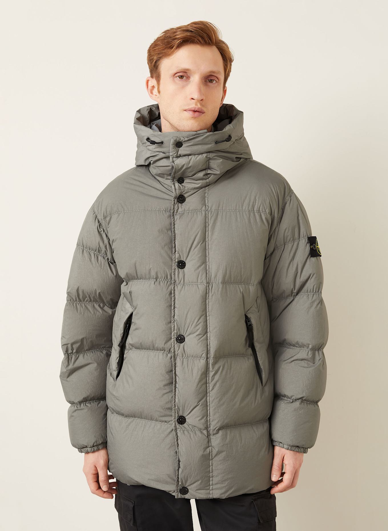 STONE ISLAND Daunenjacke: GRAU