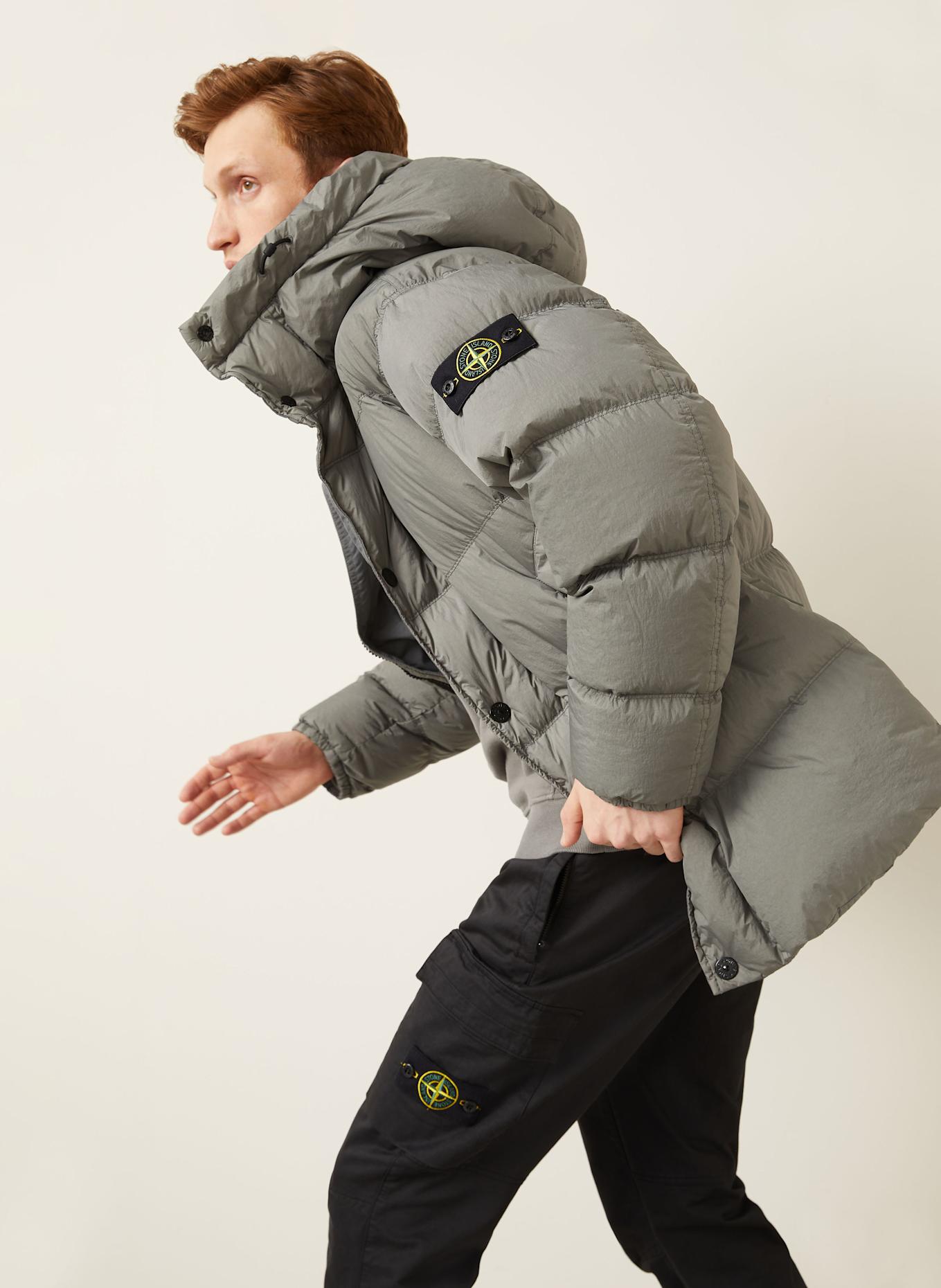 STONE ISLAND Daunenjacke: GRAU