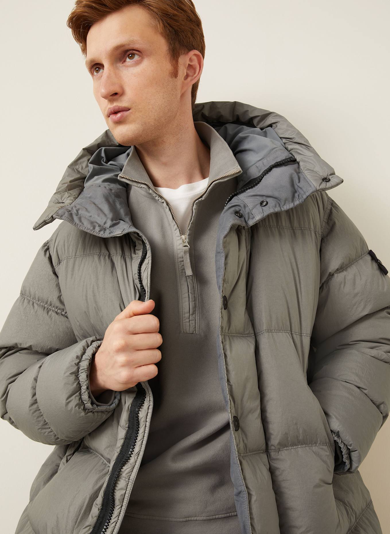 STONE ISLAND Daunenjacke: GRAU