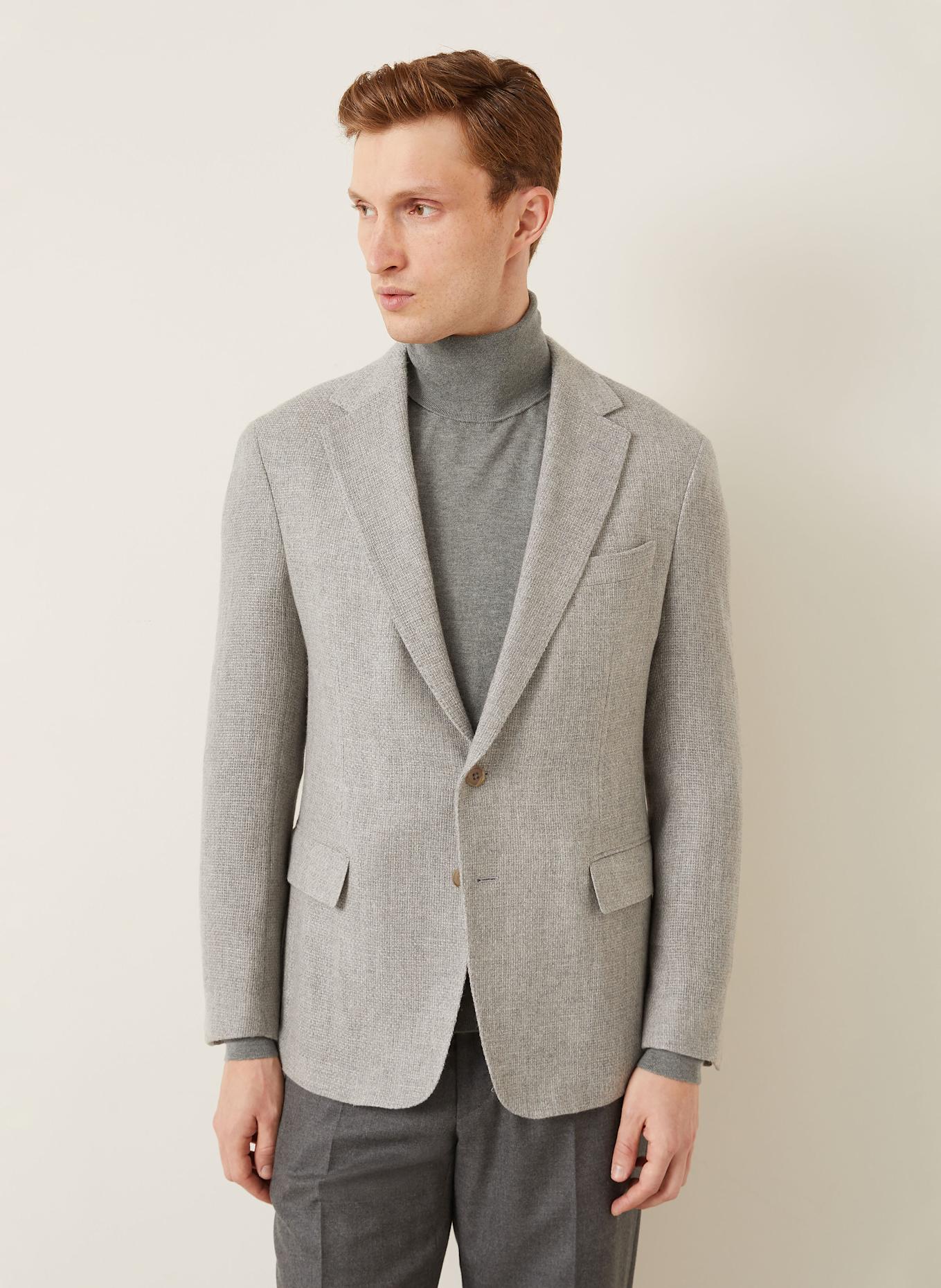 RALPH LAUREN PURPLE LABEL Cashmere-Sakko Modern Fit: GRAU