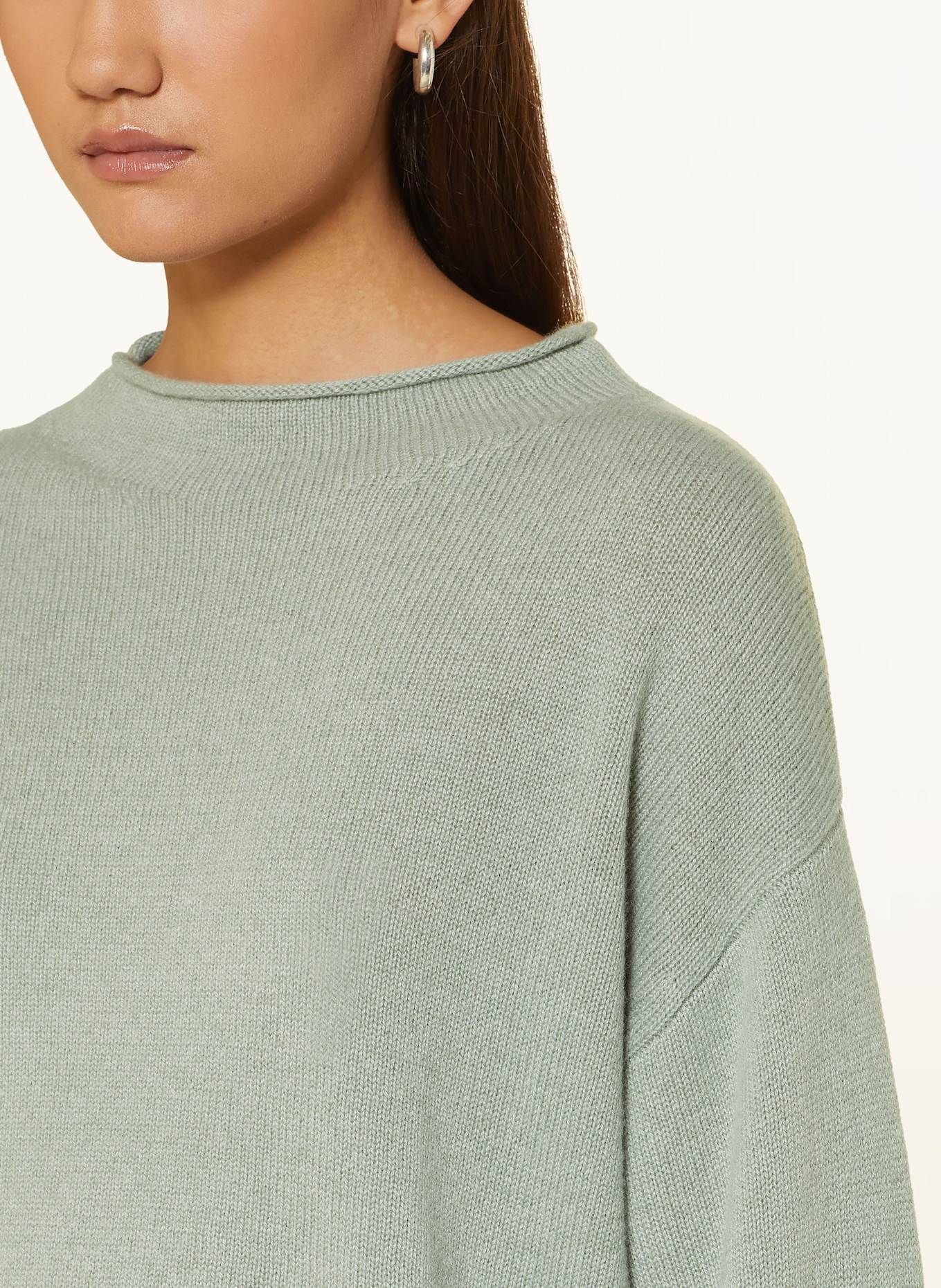 FTC CASHMERE Cashmere-Pullover: HELLGRÜN