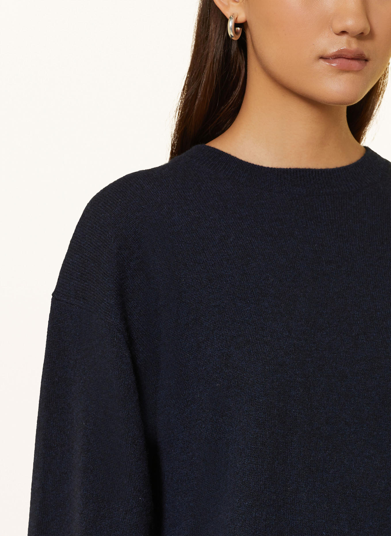FTC CASHMERE Cashmere-Pullover mit 3/4-Arm: 685 midnight
