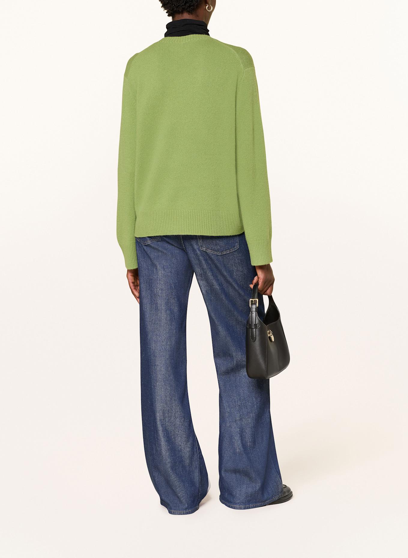 FTC CASHMERE Cashmere-Pullover: HELLGRÜN