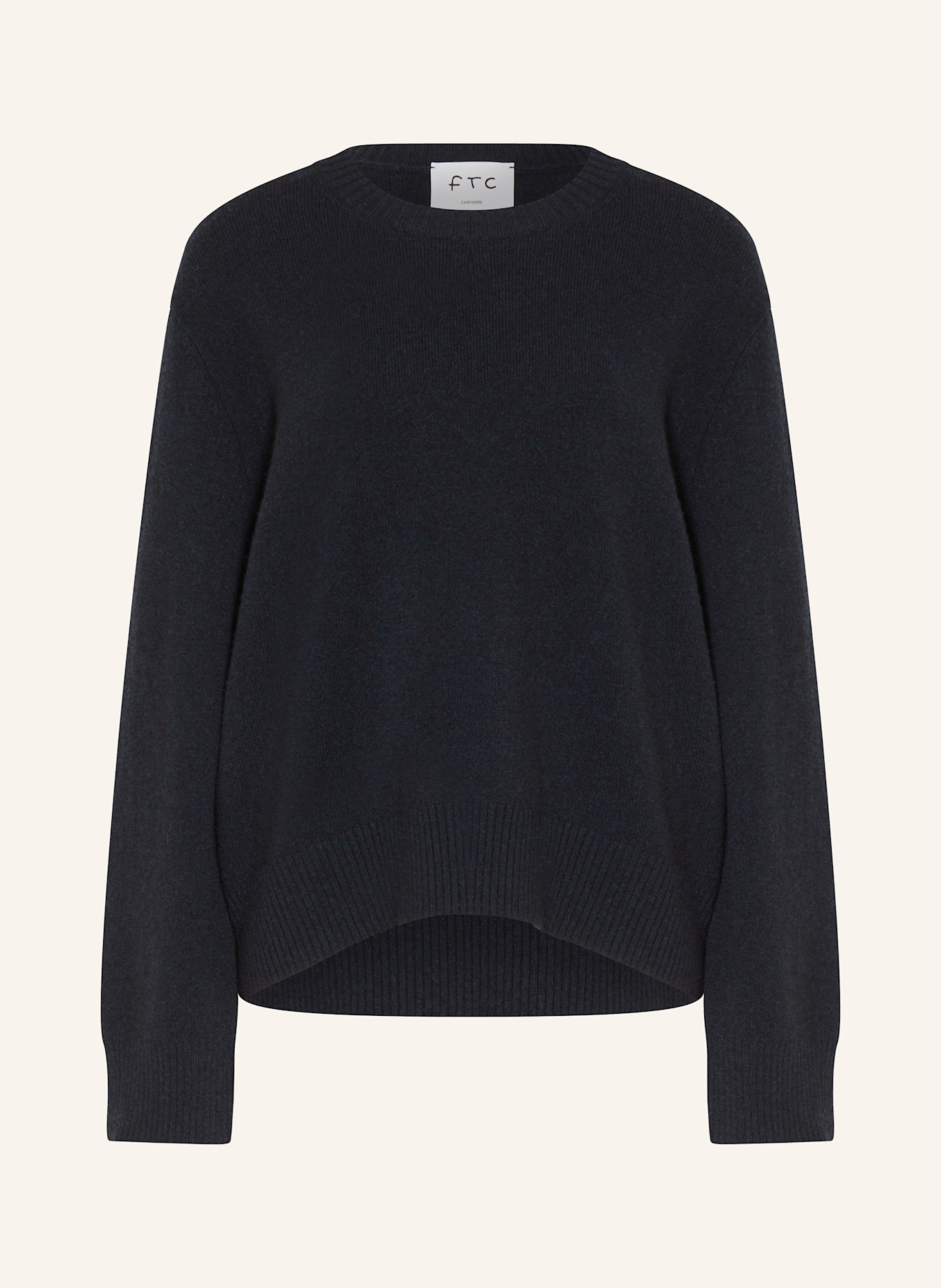 FTC CASHMERE Cashmere-Pullover: DUNKELBLAU