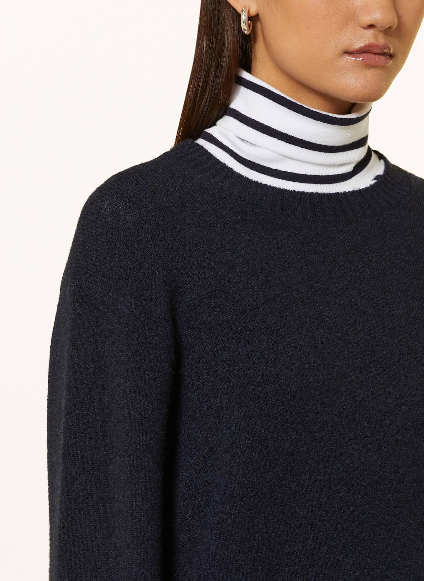 FTC CASHMERE Cashmere-Pullover: DUNKELBLAU