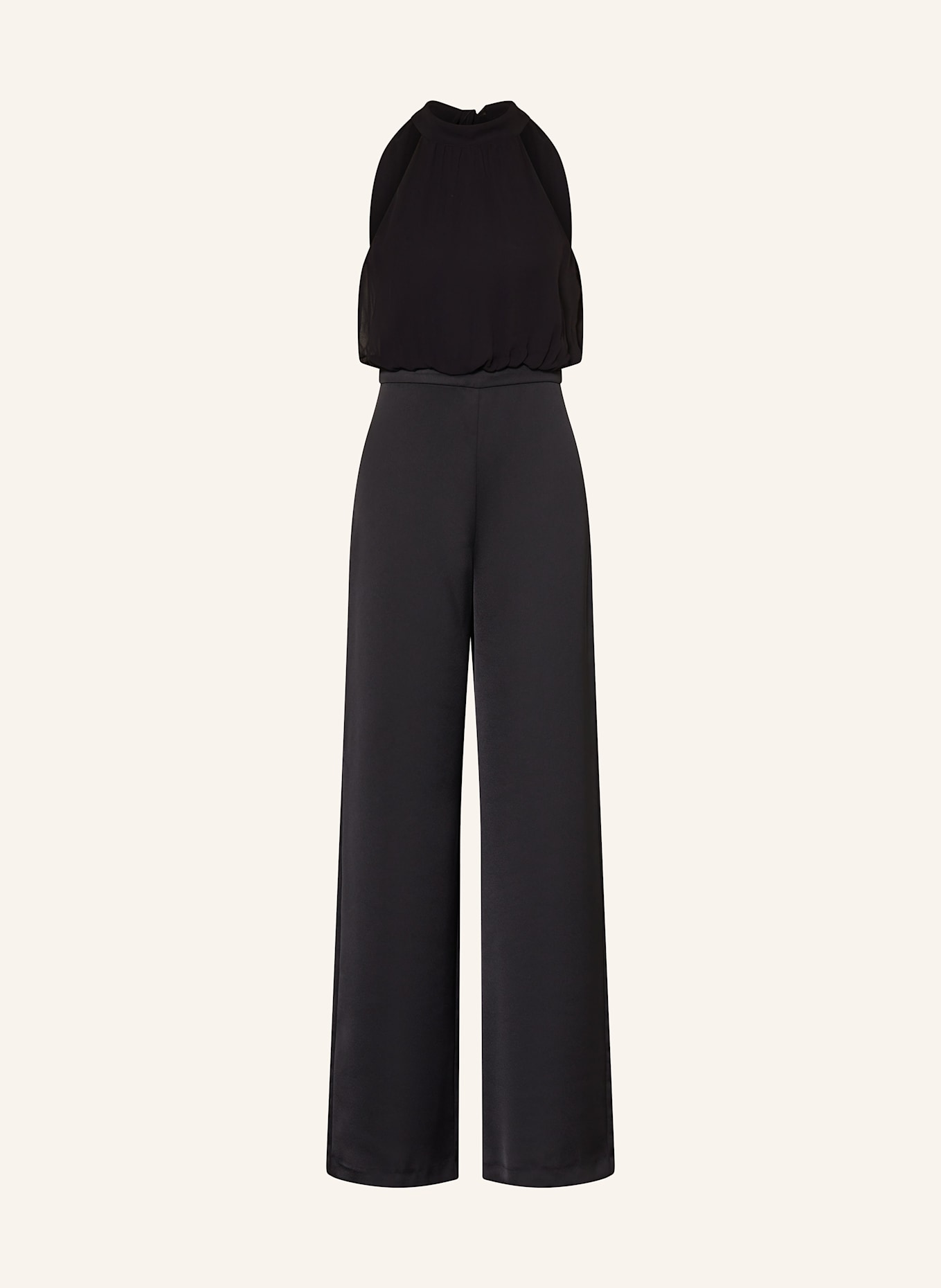 MAX & Co. Jumpsuit DENVER im Materialmix: SCHWARZ