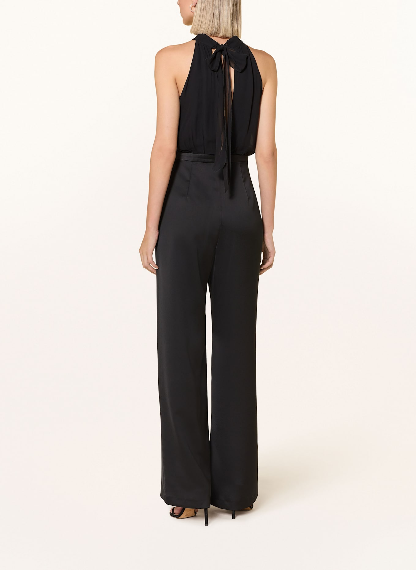 MAX & Co. Jumpsuit DENVER im Materialmix: SCHWARZ