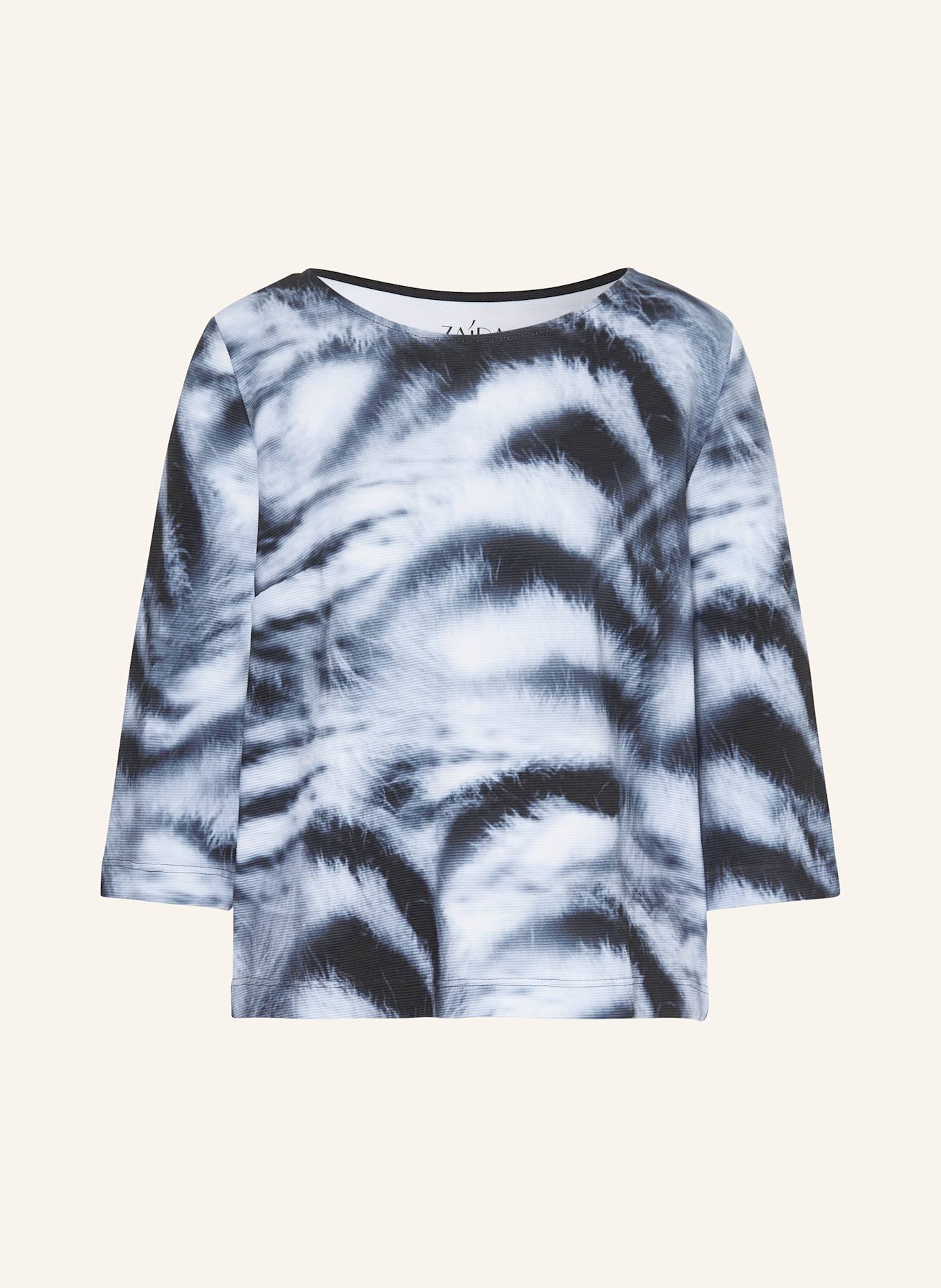 ZAÍDA Shirt mit 3/4-Arm: DUNKELBLAU / HELLBLAU