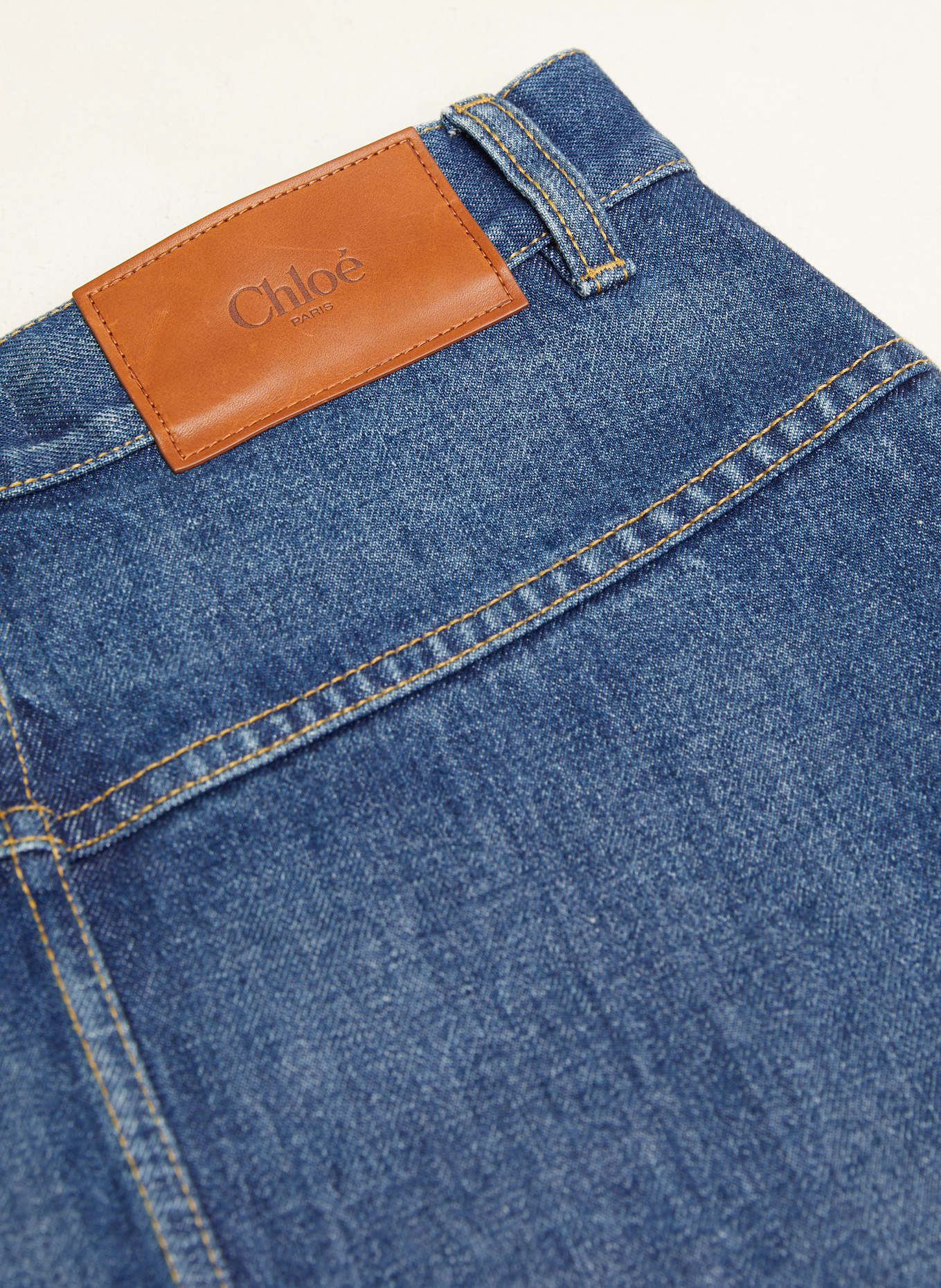 スカート CHLOE SKIRTS HAZY BLUE Chloé Knee Length Skirt In Denim | Chloé US