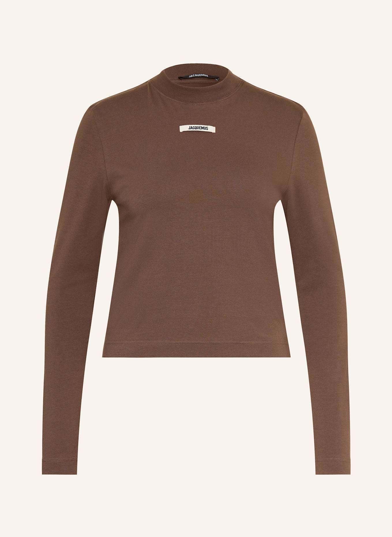 JACQUEMUS Longsleeve LE TSHIRT GROS GRAIN: BRAUN