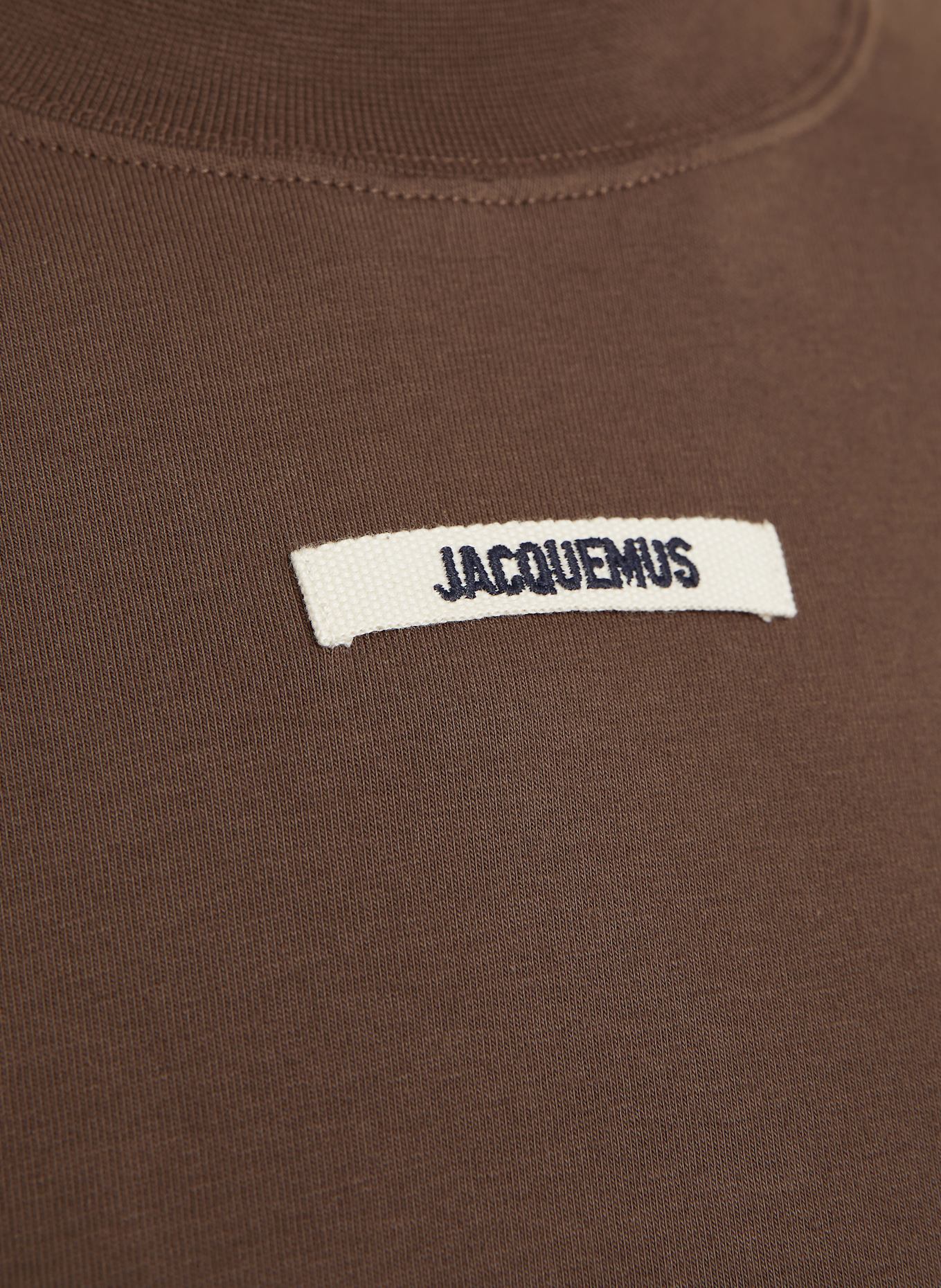 JACQUEMUS Longsleeve LE TSHIRT GROS GRAIN: BRAUN