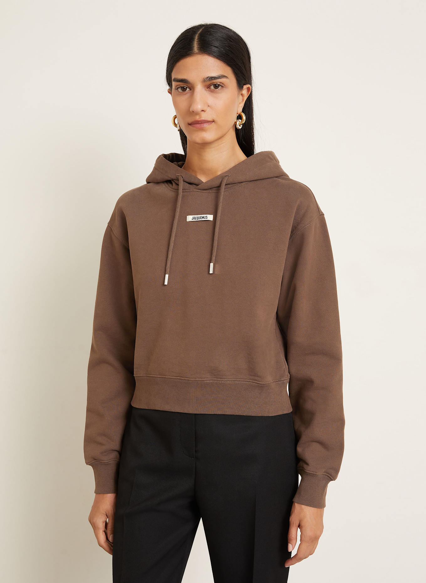 JACQUEMUS Hoodie LE HOODIE GROS GRAIN: BRAUN
