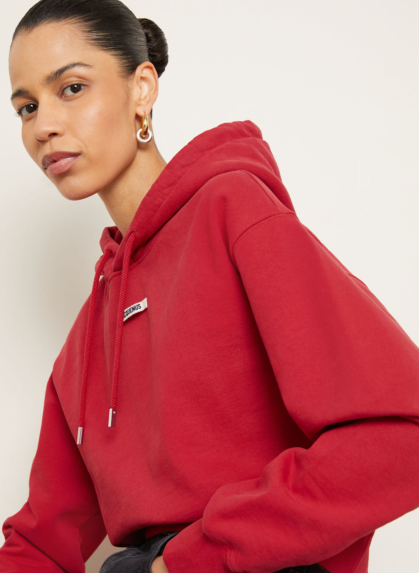 JACQUEMUS Hoodie LE HOODIE GROS GRAIN: ROT