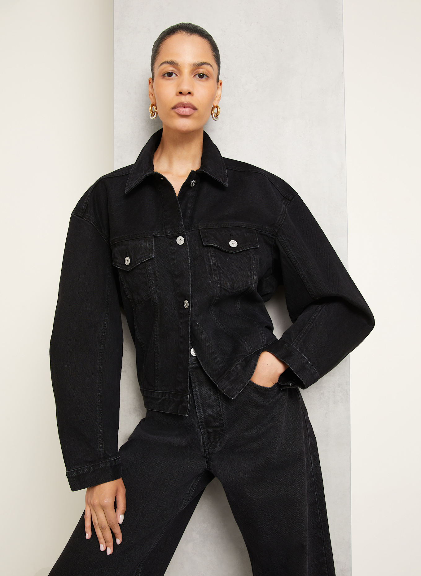 JACQUEMUS Jeansjacke LA VESTE DE-NIMES: SCHWARZ