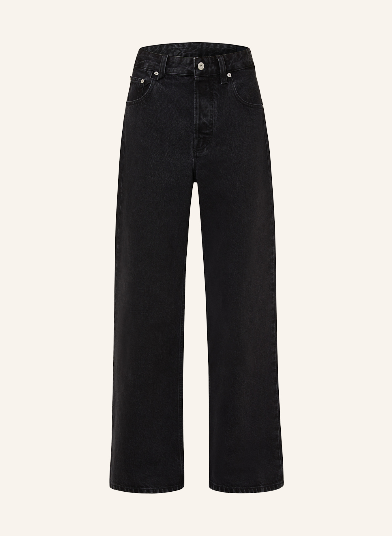 デニム・ジーパン JACQUEMUS Woman Jeans Black PAW00609AD00039 990 JACQUEMUS Jeans LE DE-NIMES LARGE in 990 black