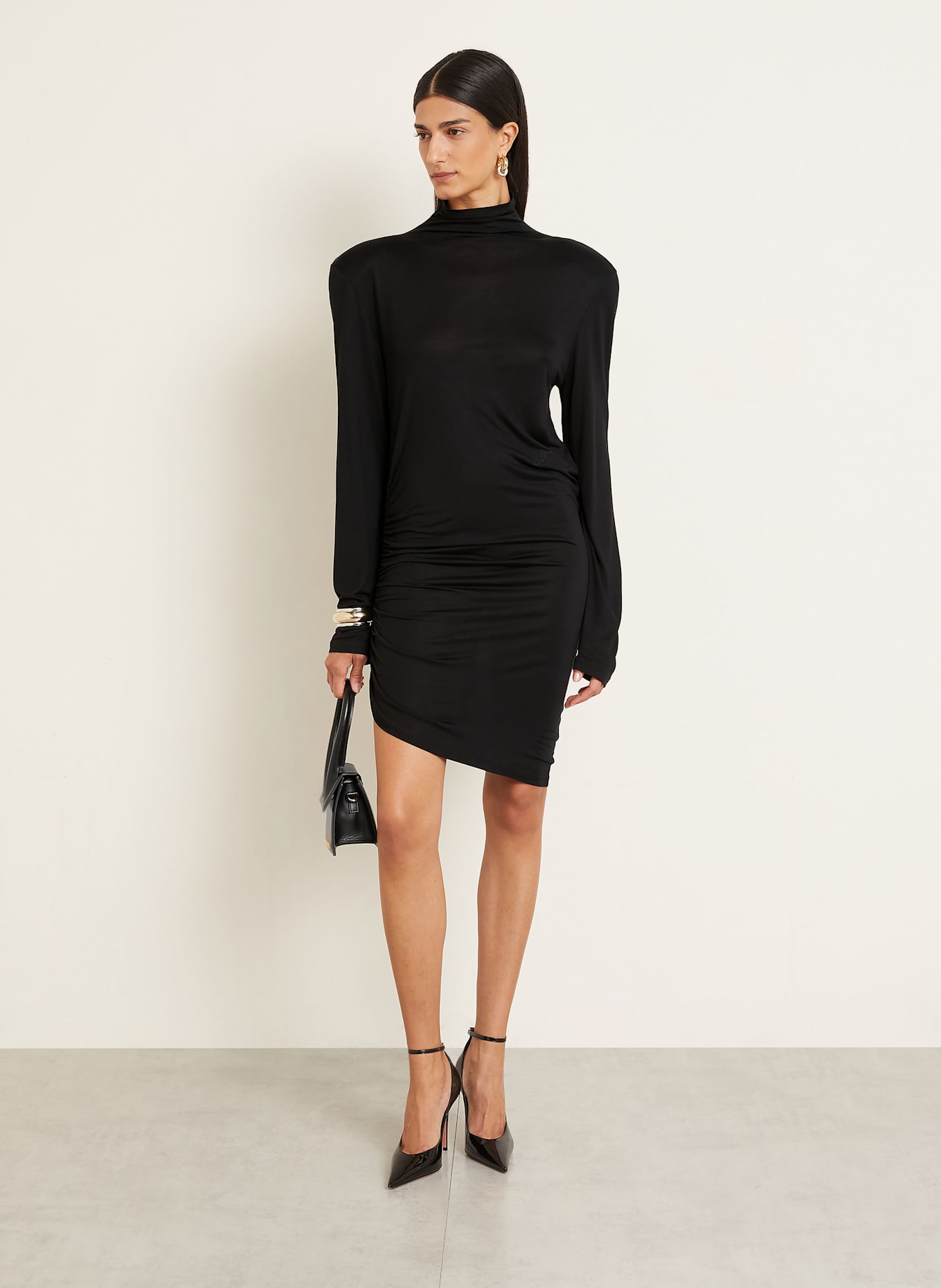 JACQUEMUS Sukienka koktajlowa LA ROBE SPALLINA: CZARNY