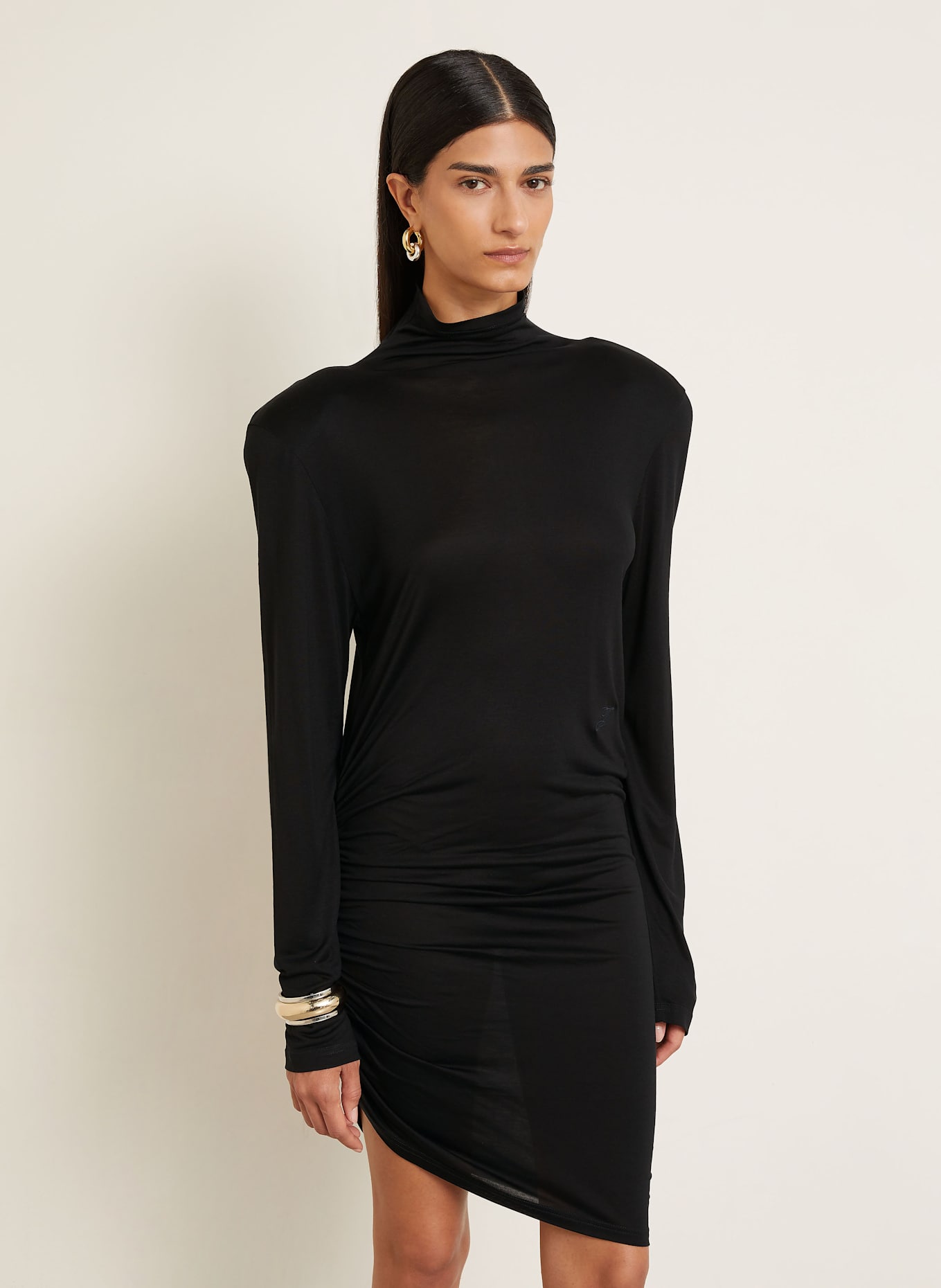 JACQUEMUS Sukienka koktajlowa LA ROBE SPALLINA: CZARNY