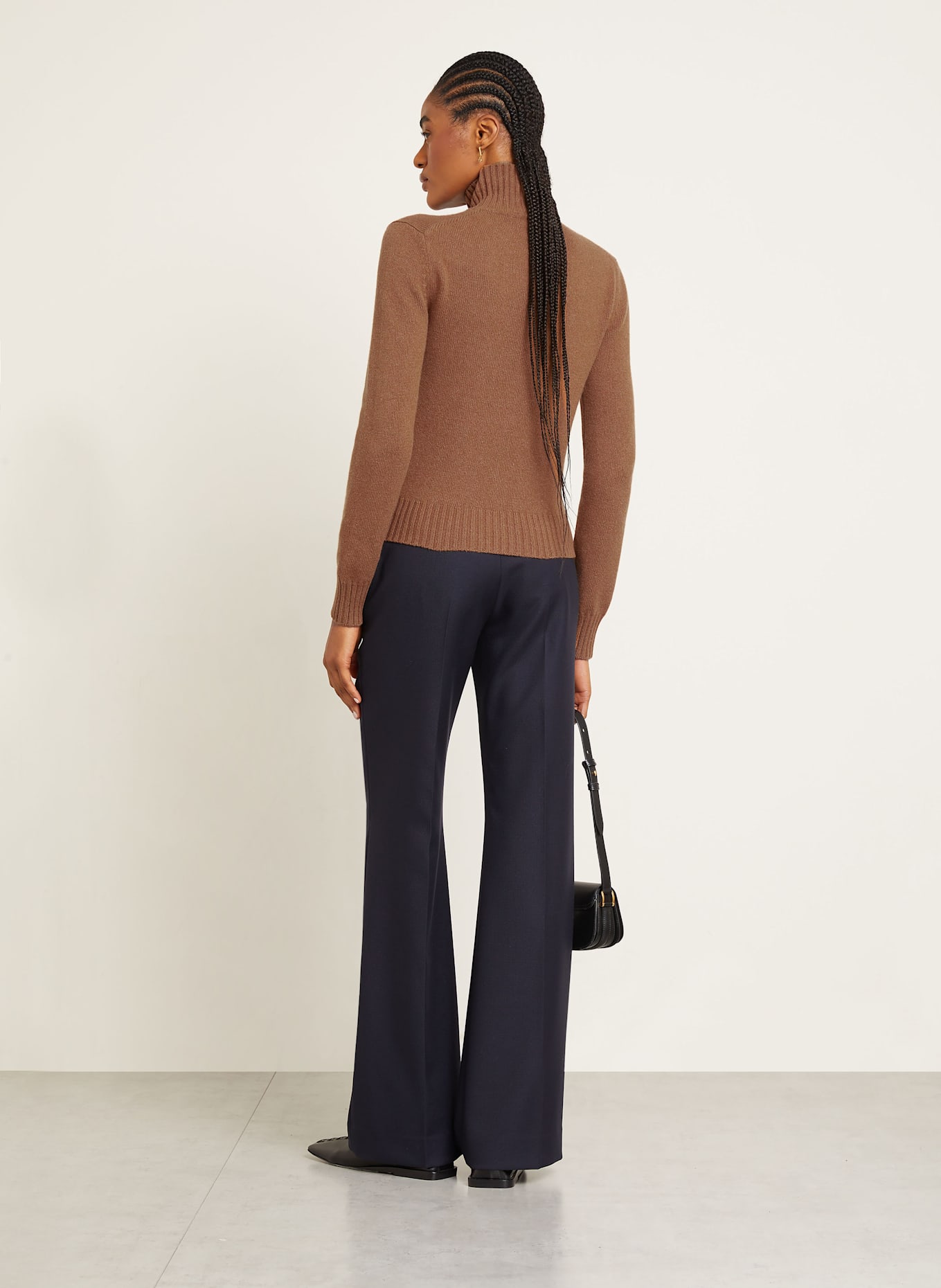 AMI PARIS Pull en cachemire: COGNAC