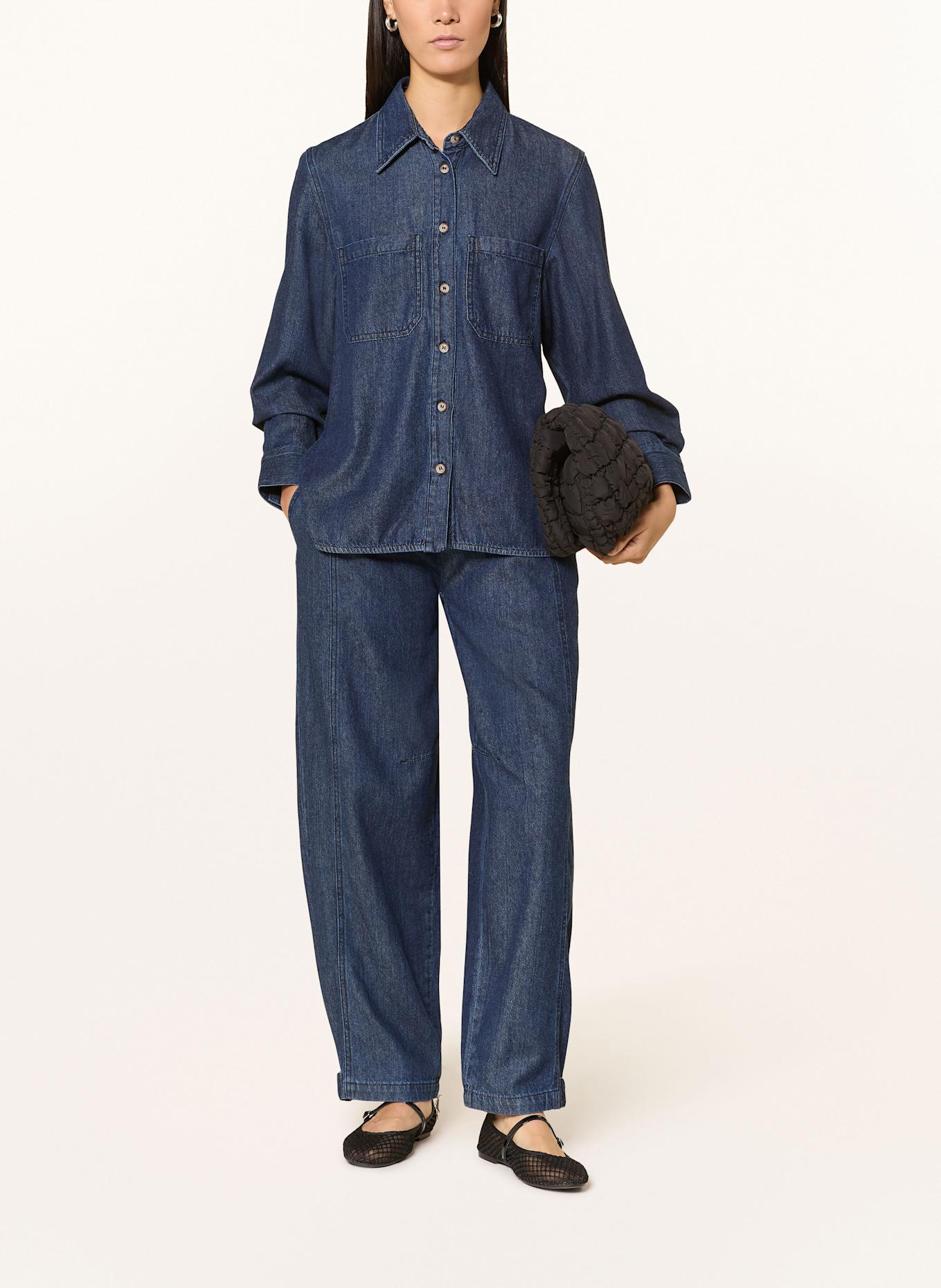 YERSE Jeansbluse TEXAS43: DUNKELBLAU