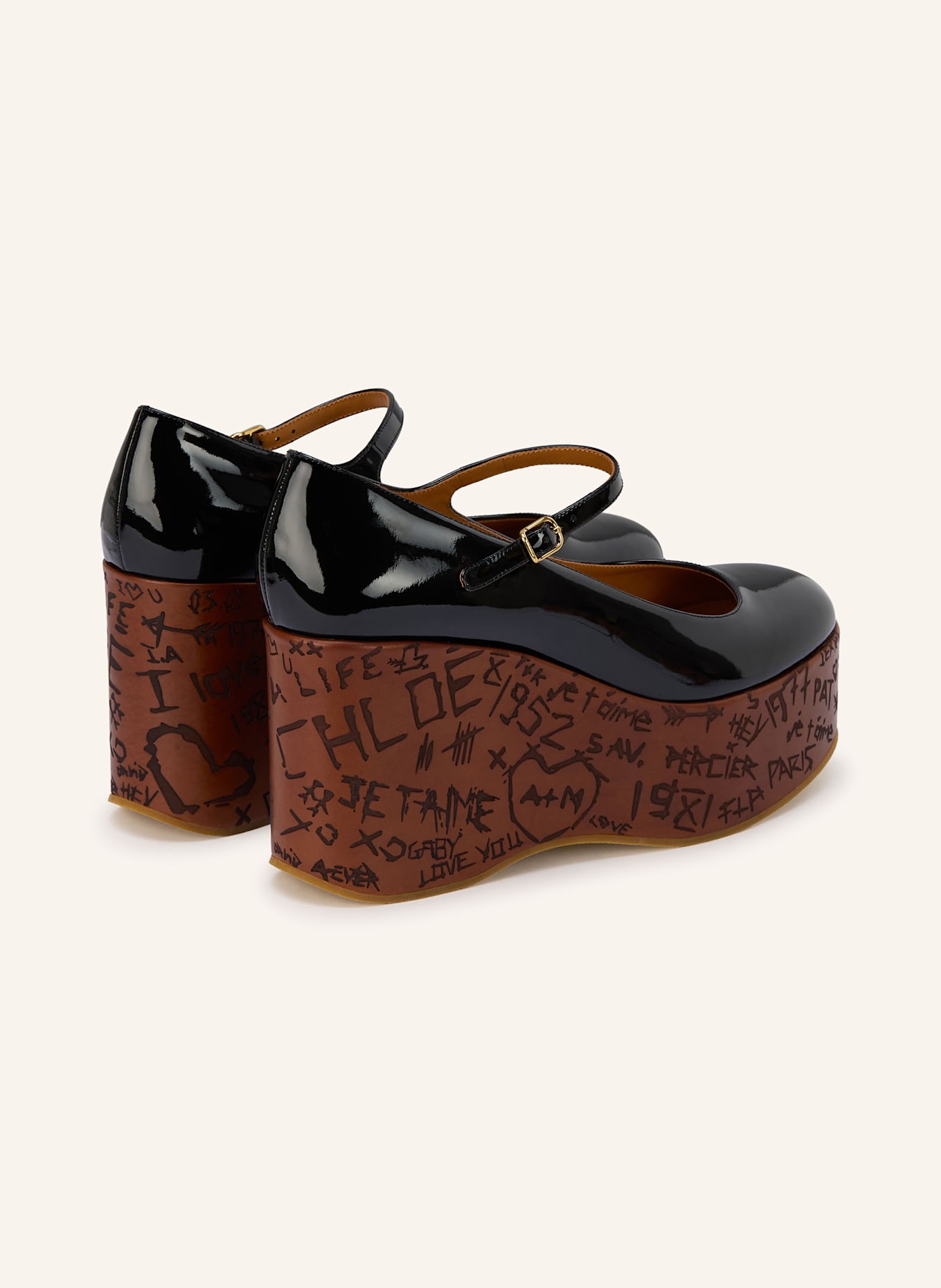 Chloé Plateau-Wedges MAXIME: SCHWARZ