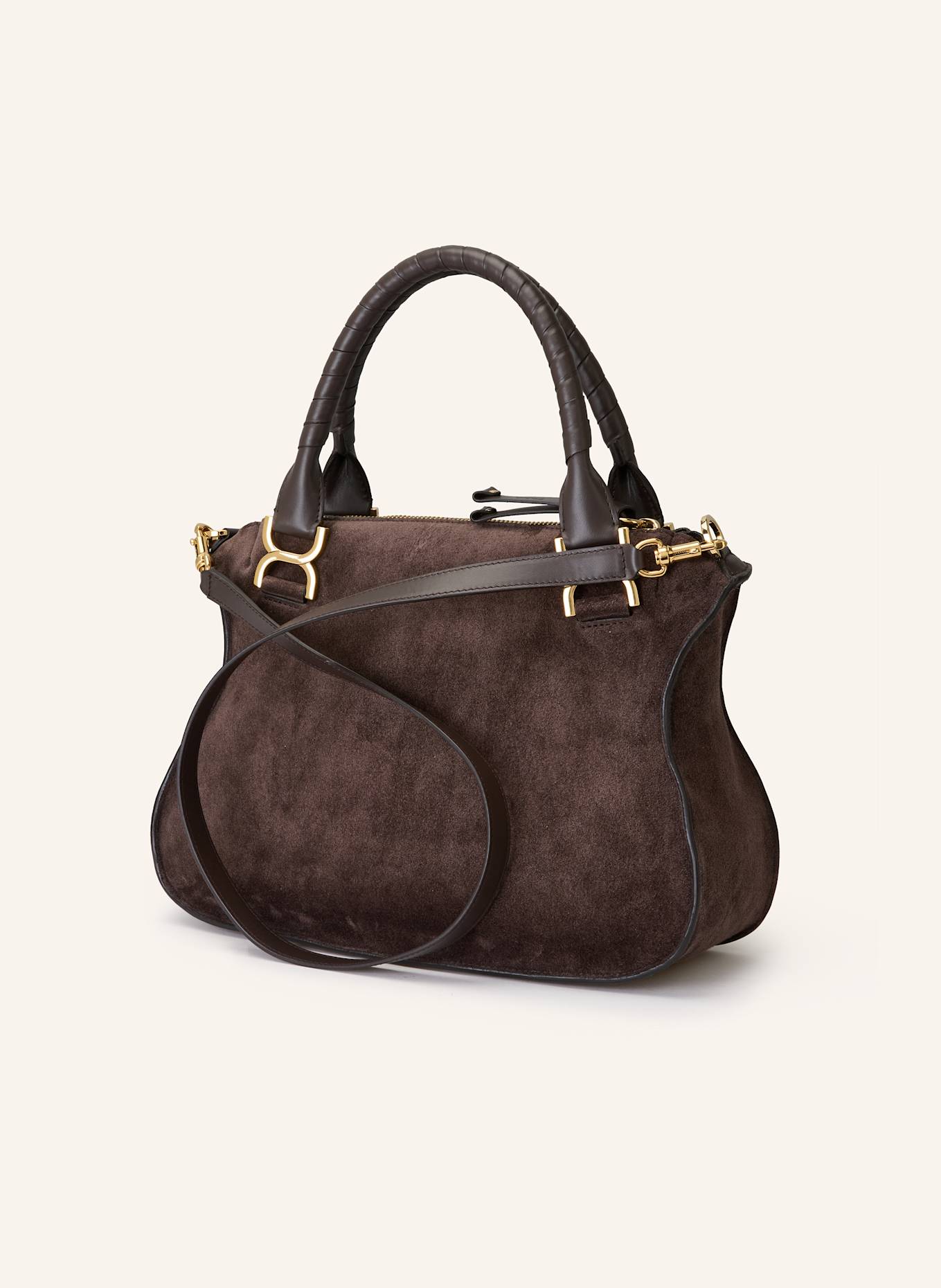 Chloé Torba na ramię MARCIE: CIEMNOBRĄZOWY