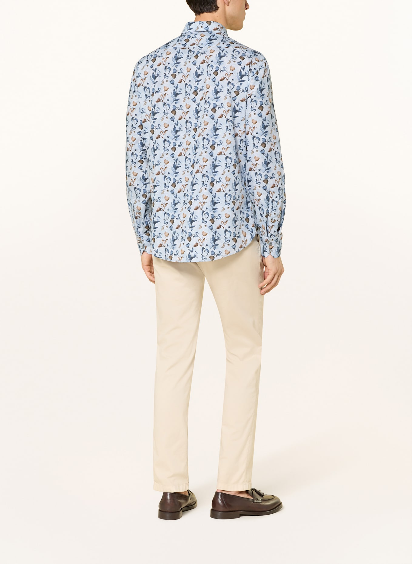 van Laack Hemd VL-RETIN Tailor Fit: HELLBLAU / BLAU / CAMEL