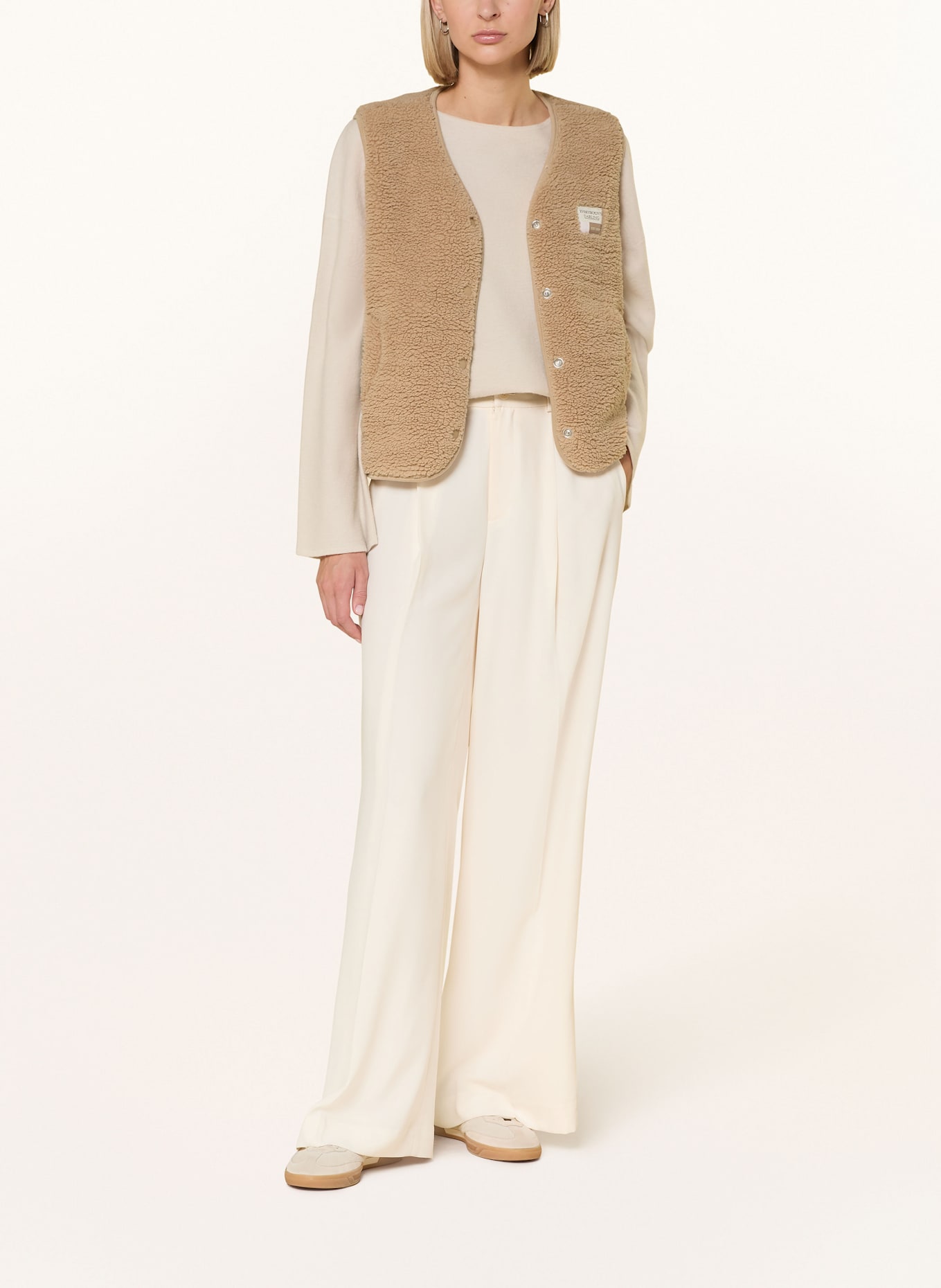 darling harbour Teddyfell-Weste: CAMEL